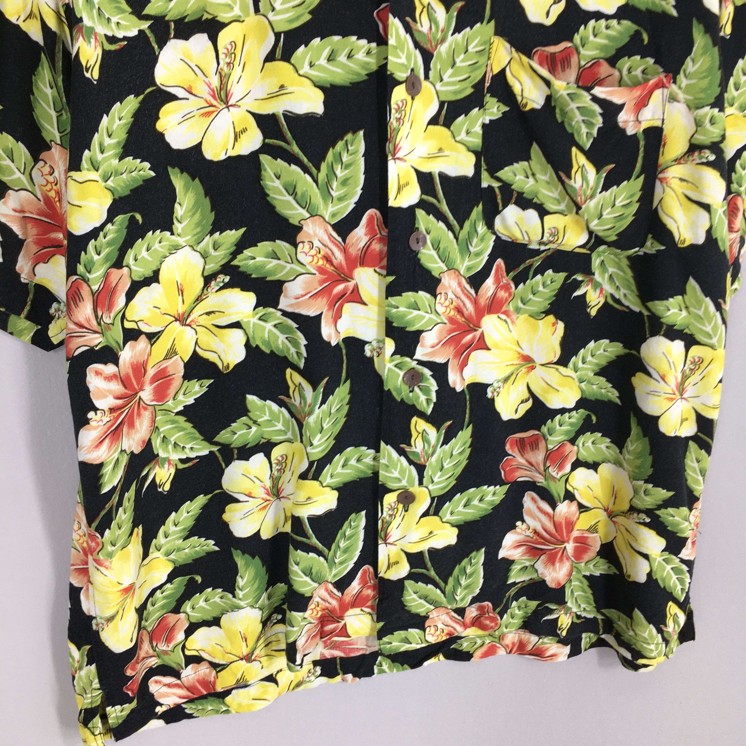 Vintage Tom Short Hawaiian Hibiscus Flower Tropical Hawaii Shirt M Size US M / EU 48-50 / 2 - 4 Thumbnail