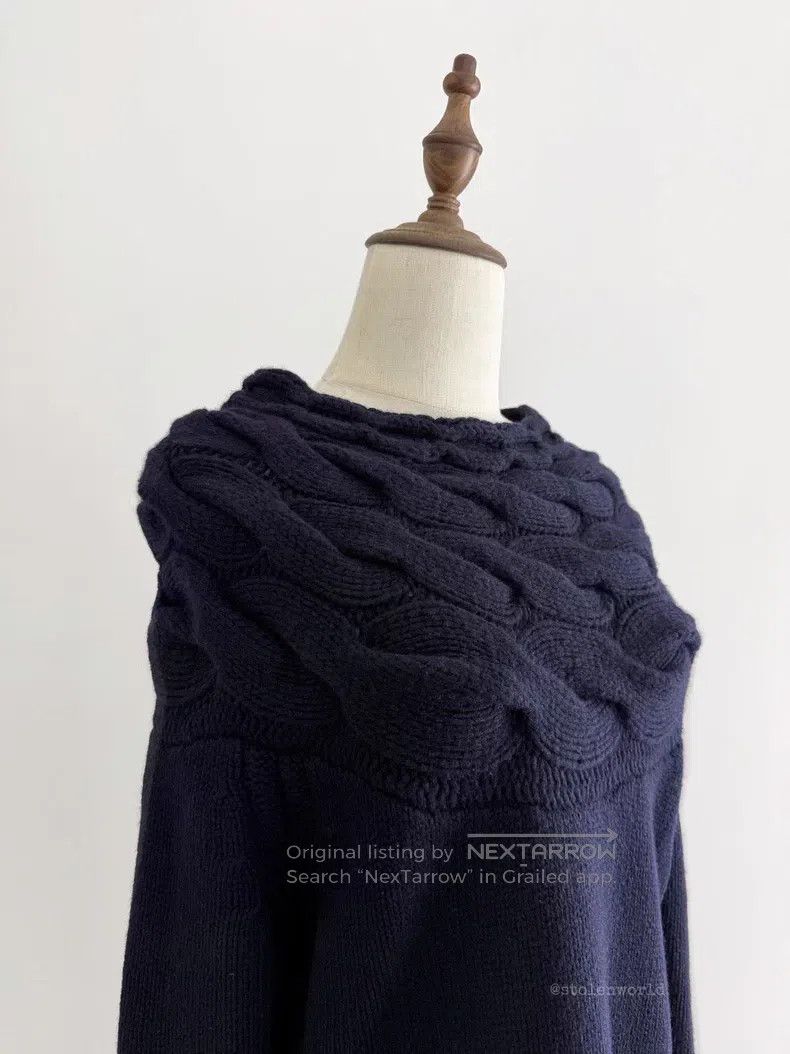Comme des Garcons Comme des Garcons Herringbone Knit Wool Top Size S / US 4 / IT 40 - 3 Thumbnail