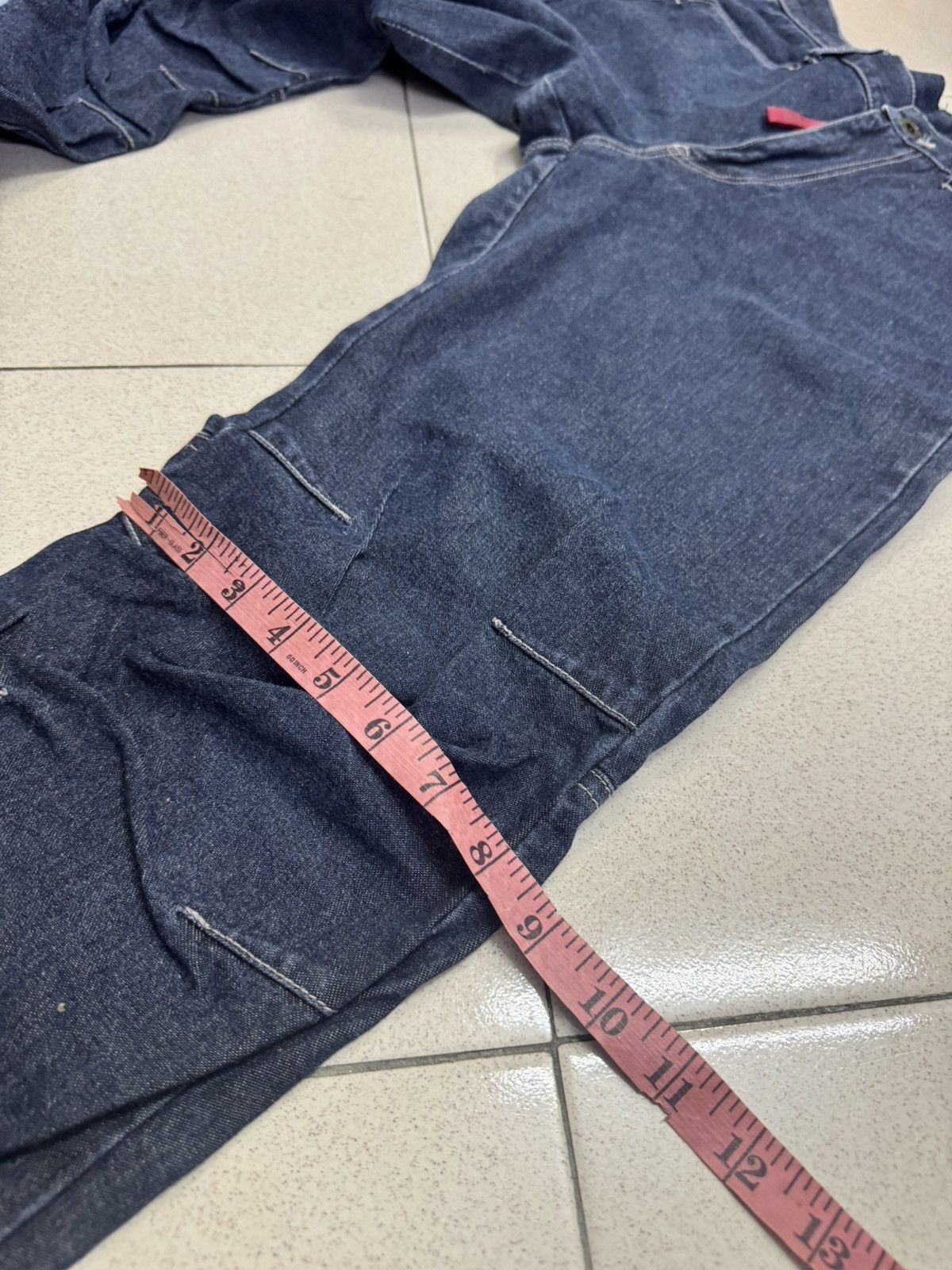 291295=Homme 291295 HOMME SPELLOUT THREE QUARTER DENIM PANTS Size US 32 / EU 48 - 11 Thumbnail
