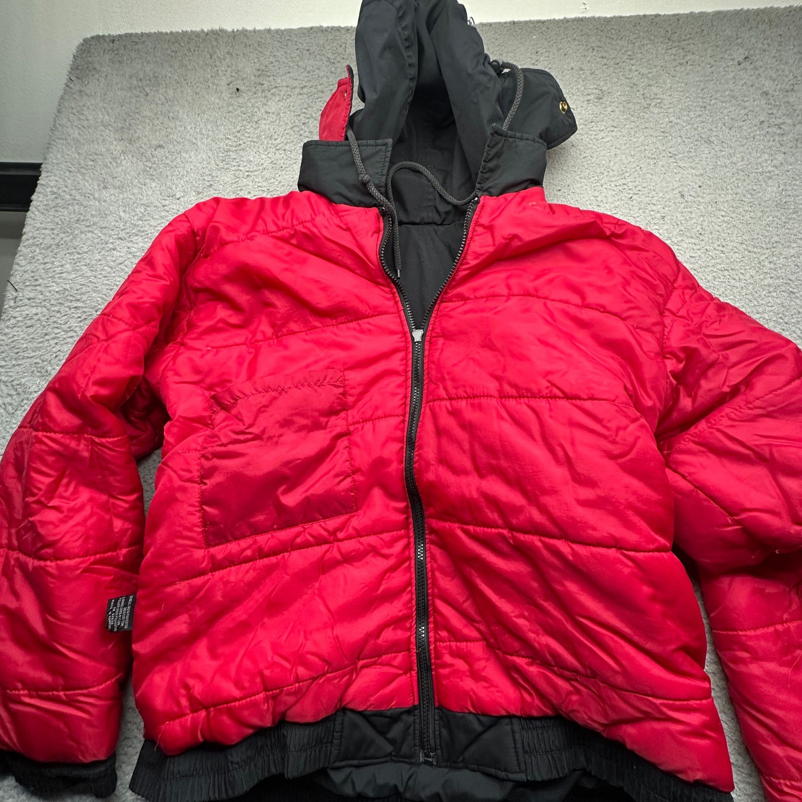Other VTG 90s FANS Pick Chicago Bulls Puffer Hooded Jacket Medium Size US M / EU 48-50 / 2 - 11 Thumbnail