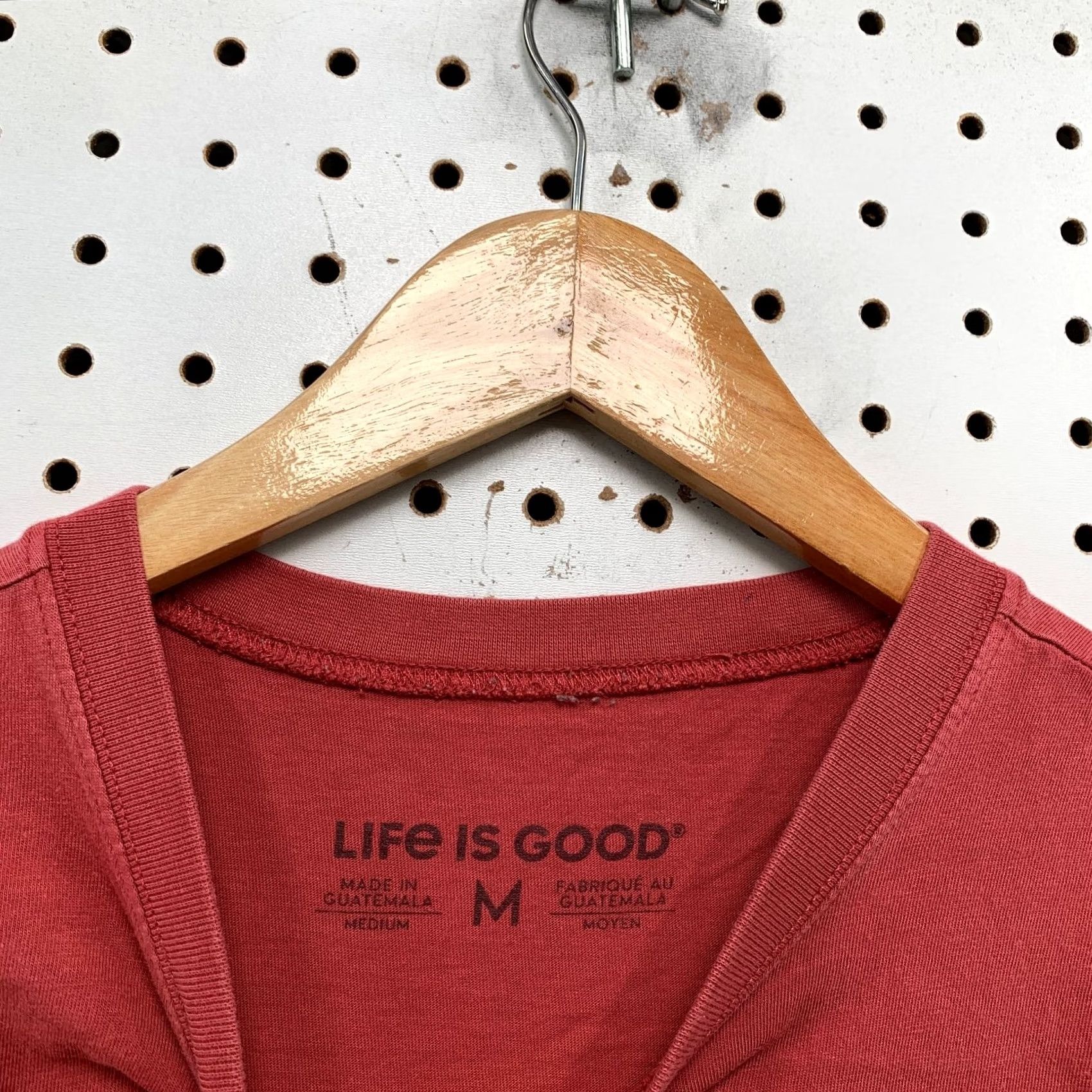 Life is Good Life is Good Buffalo Shirt Mens M Burgundy Outdoor Nature Tee Shirt Size US M / EU 48-50 / 2 - 3 Thumbnail