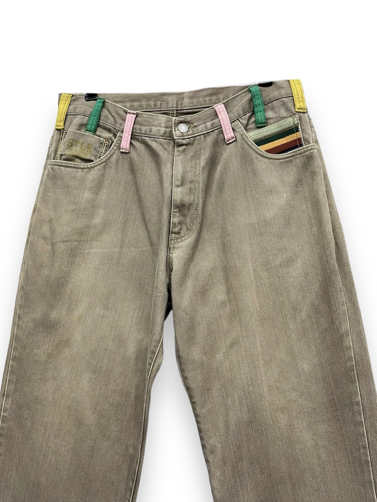 If Six Was Nine STLK NUMBER 9 Multi Pocket Pop Art Style Baggy Pants Size US 32 / EU 48 - 9 Thumbnail