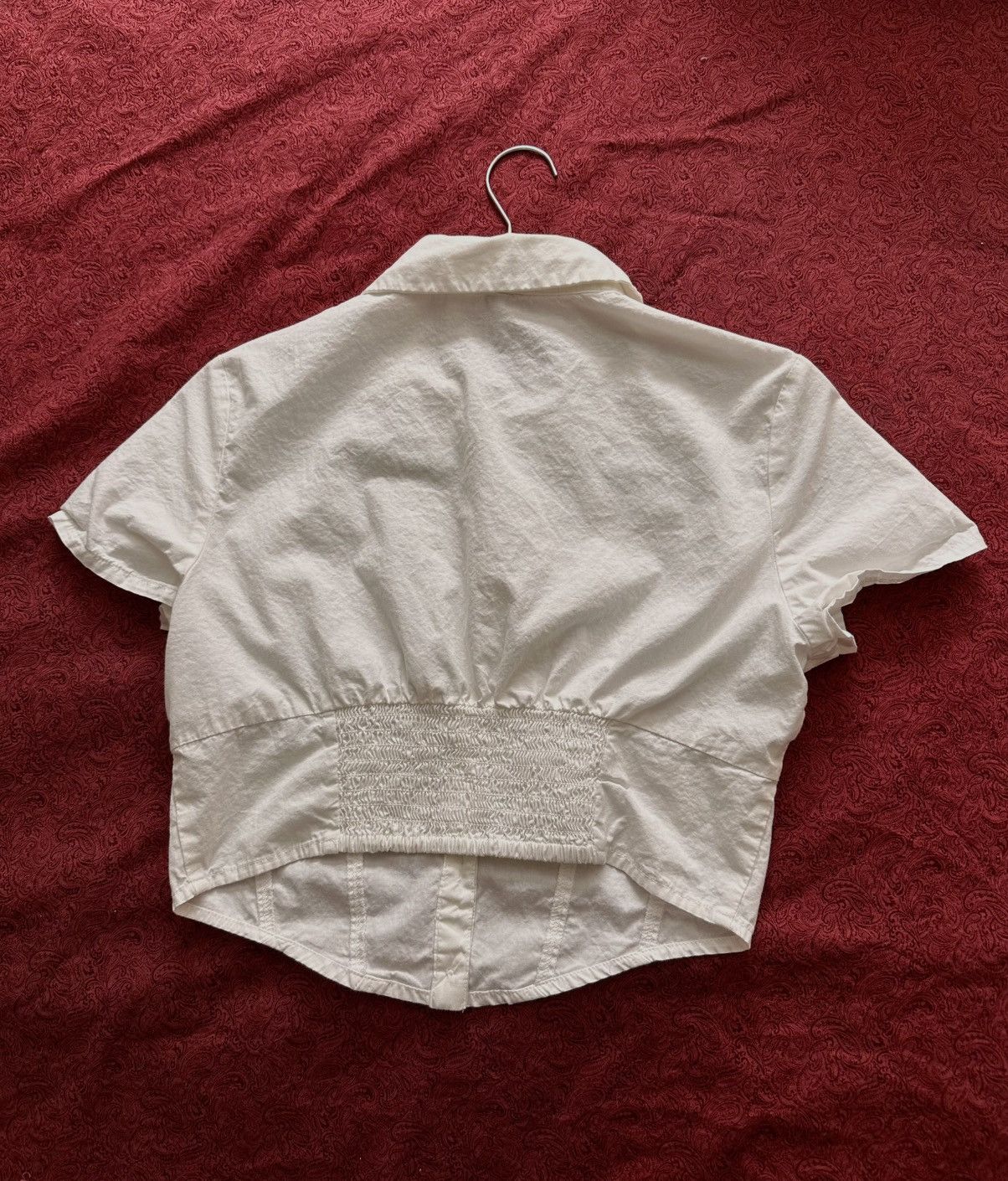 H&M Corset Style Button Up Crop Top Size S / US 4 / IT 40 - 3 Thumbnail
