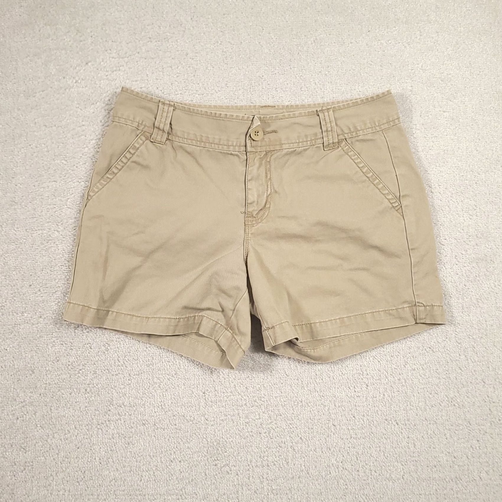 Calvin Klein Calvin Klein Jeans Women's Casual Chino Shorts Flat Front Khaki Size 8 Size 30" / US 8 / IT 44 - 2 Thumbnail