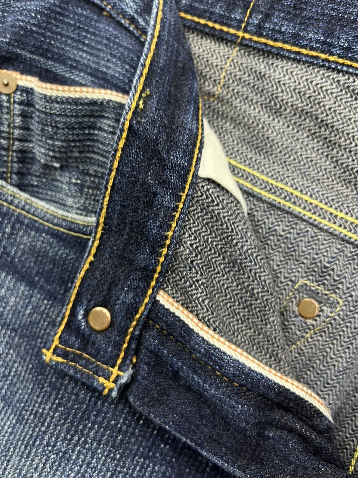 Indigo FYE🔥Vintage CHANNEL GRAPH KOJIMA JAPAN Perfect FLARE Denim Size US 31 - 6 Thumbnail