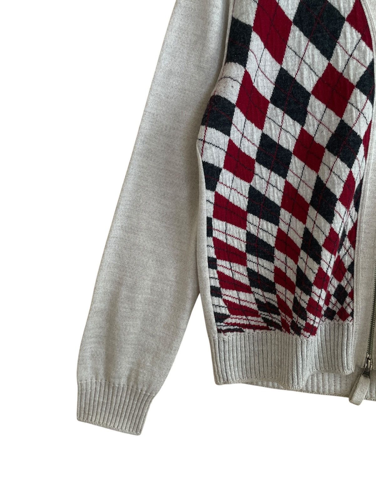 Jean Paul Gaultier Vintage Jean Paul Gaultier Argyle Wool Knit Blouson 2000s Size US M / EU 48-50 / 2 - 4 Thumbnail