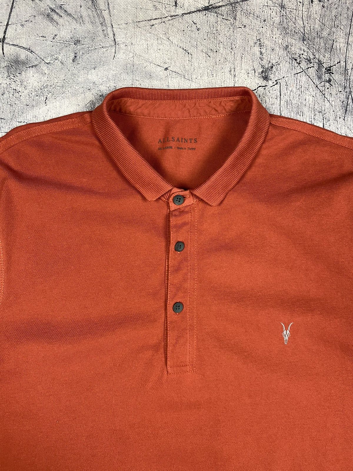 Allsaints Allsaints Designer Luxury Polo Shirt Size US XXL / EU 58 / 5 - 5 Thumbnail