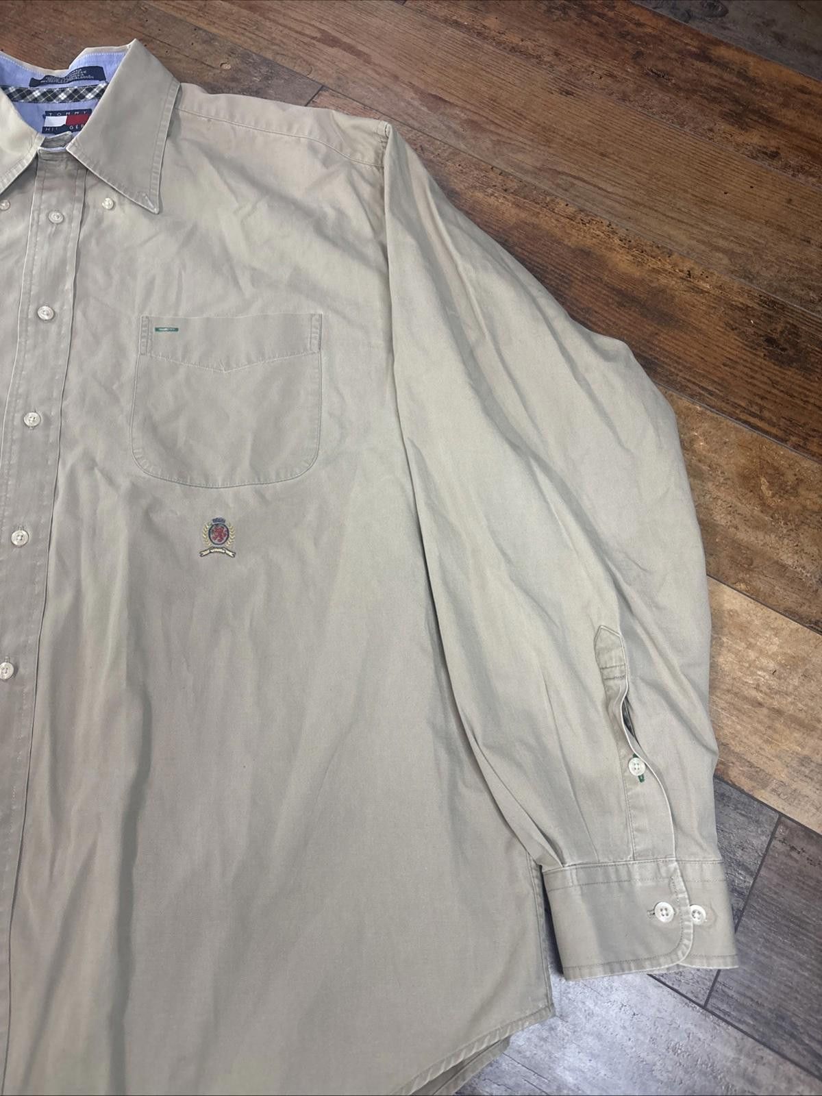 Tommy Hilfiger Tommy Hilfiger Men’s Long Sleeve Button Up Crest Logo XL Size US XL / EU 56 / 4 - 4 Thumbnail
