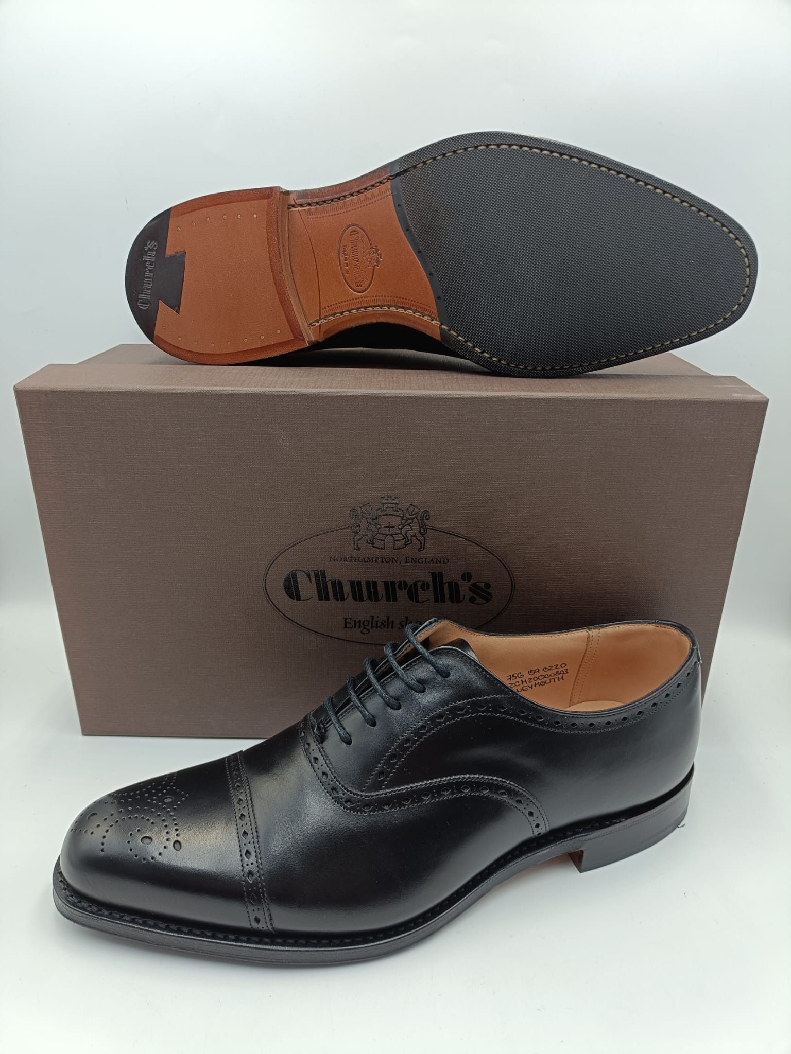 Church's Church’s Wheymouth Oxford Black Size US 8.5 / EU 41-42 - 1 Thumbnail
