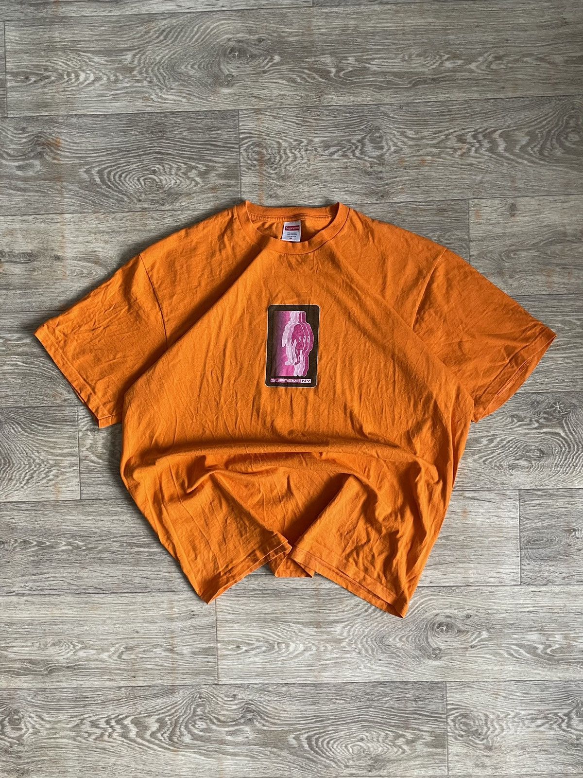 Supreme Supreme Blur T Shirt - Orange Size US XL / EU 56 / 4 - 2 Thumbnail