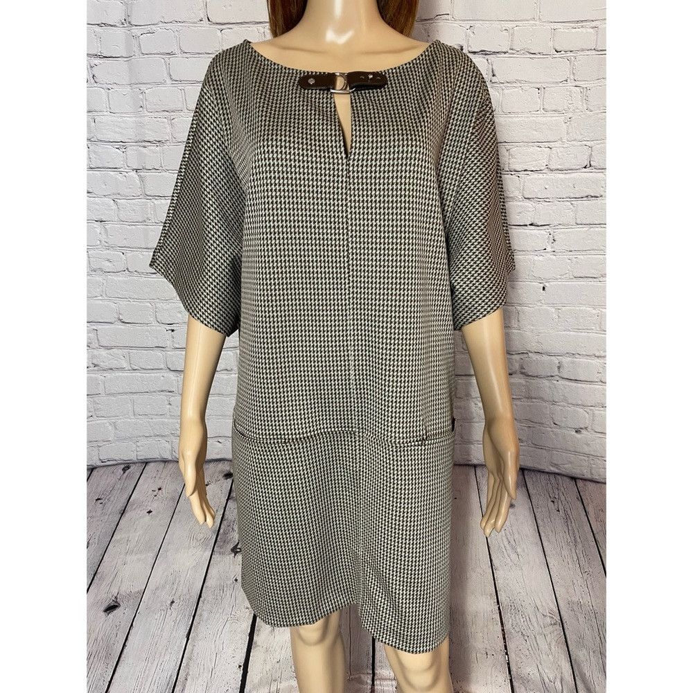 Ralph Lauren NWT New $175 Ralph Lauren Buckle-Trim Jacquard Shift Dress Size XL / US 12-14 / IT 48-50 - 9 Thumbnail