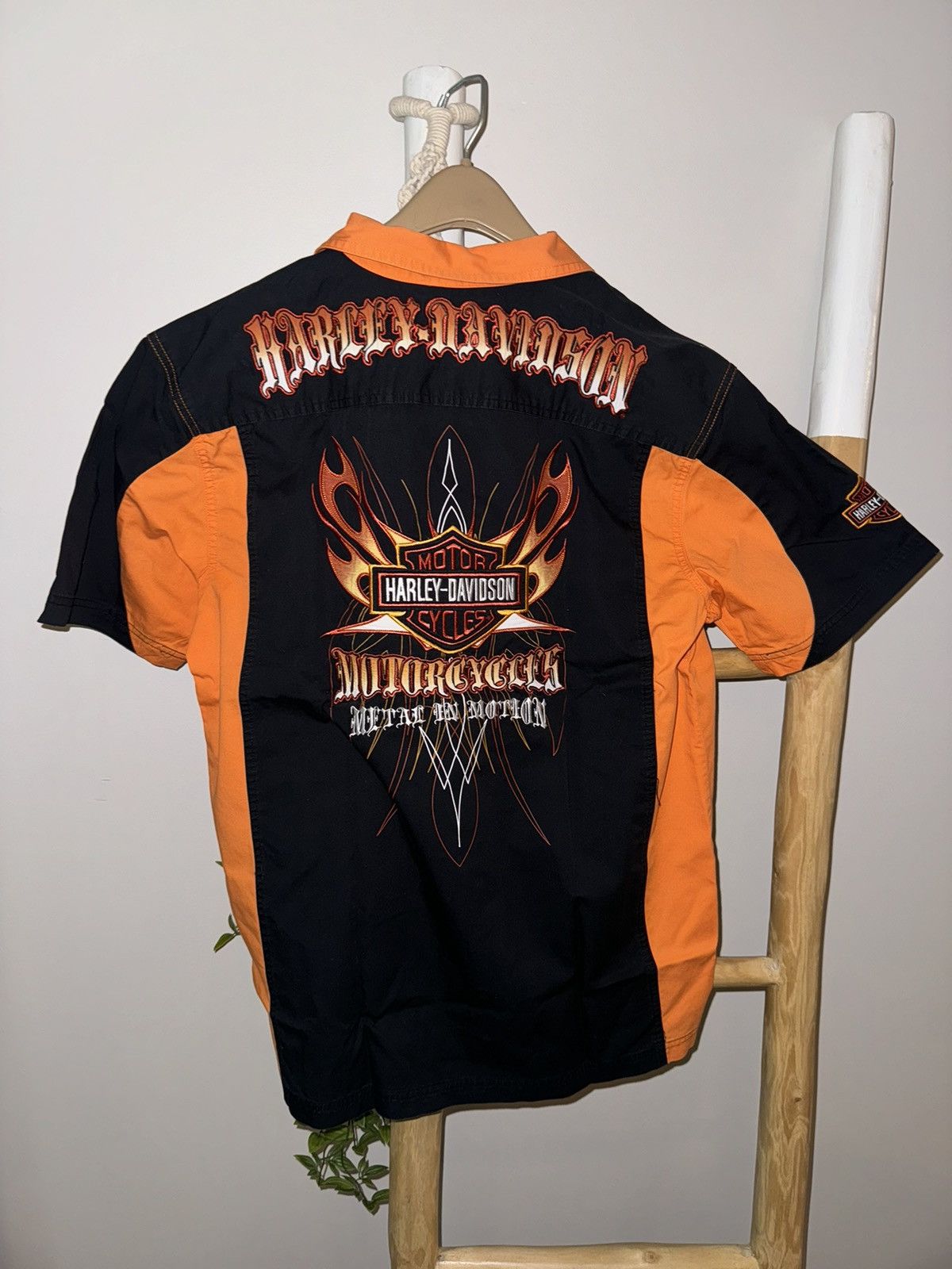 Harley Davidson Harley Davidson button down short sleeve shirt Size US M / EU 48-50 / 2 - 4 Thumbnail