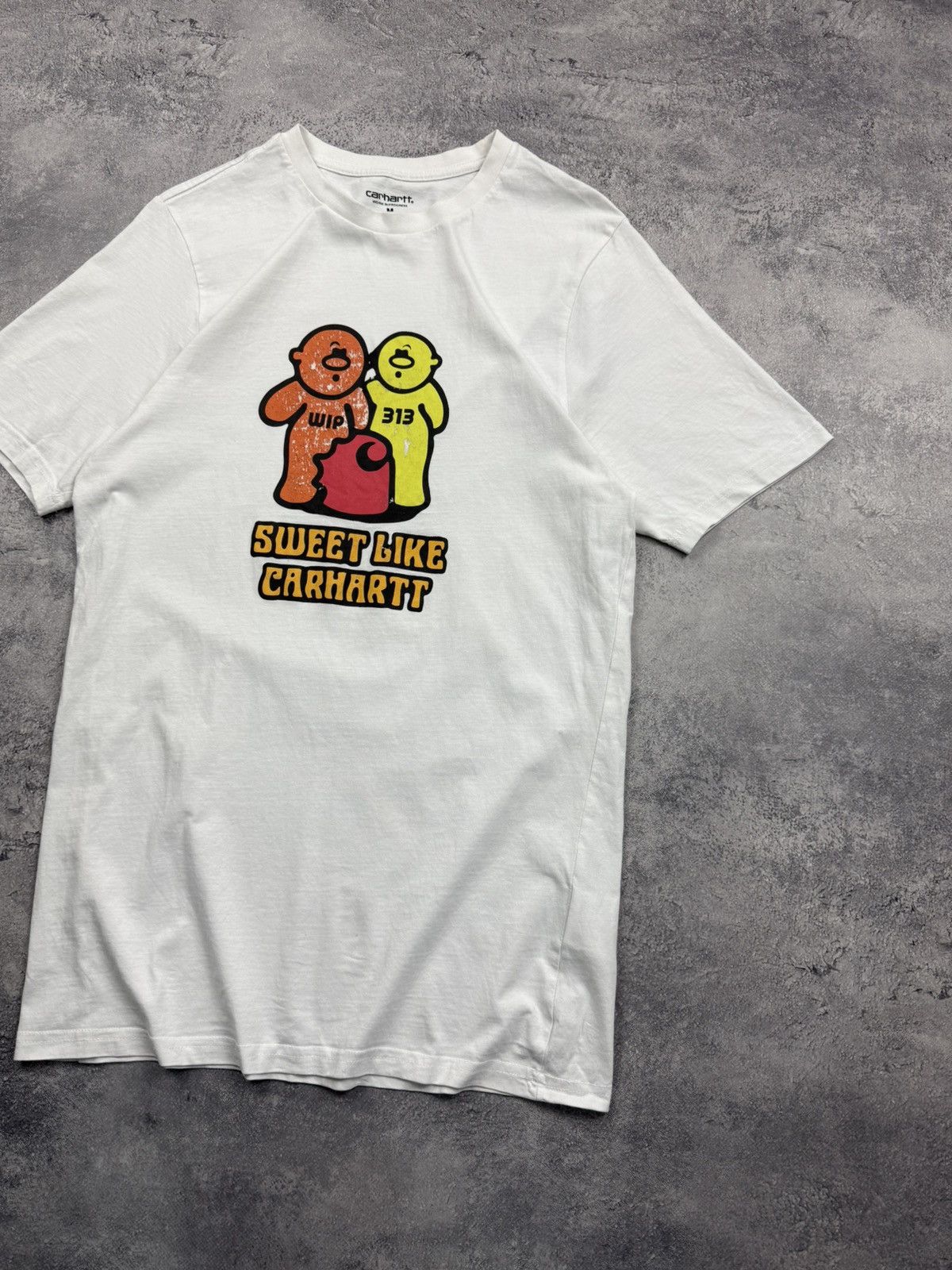 Carhartt Wip Carhartt WIP Big Logo T-Shirt White Tee Y2K Streetwear Skate Size US M / EU 48-50 / 2 - 5 Thumbnail