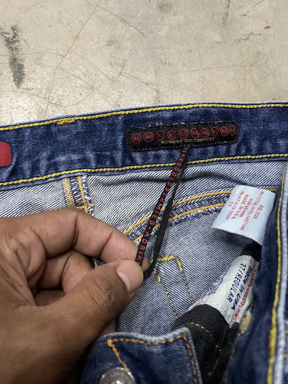 AG Adriano Goldschmied × Vintage Flare Jeans Vintage AG Adriano Goldschmied Made in Usa Size 27" / US 4 / IT 40 - 6 Thumbnail