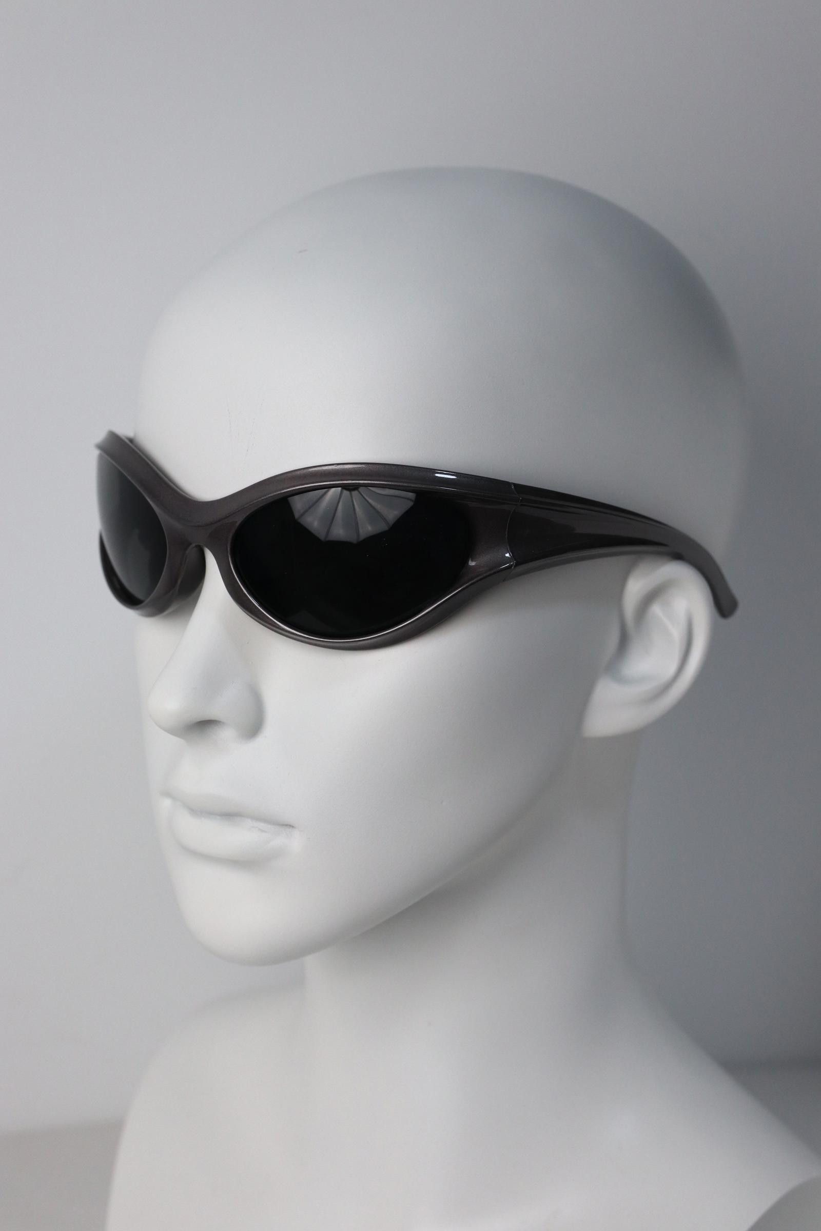 Other Y2k Avant Garde Futuristic Gunmetal Gray Sunglasses OS Size ONE SIZE - 4 Thumbnail