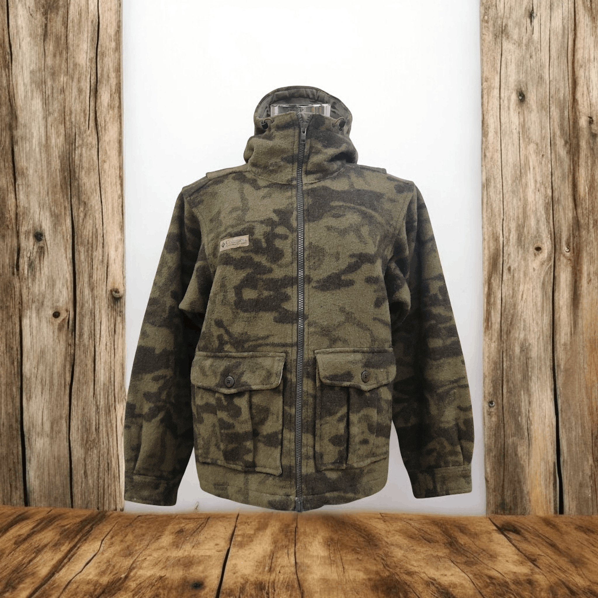Columbia Vintage Columbia Gallatin Wool Camo Hunting Jacket Size US M / EU 48-50 / 2 - 1 Thumbnail