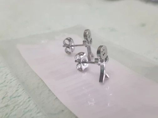 Jewelry Funny Middle Finger Stud Earrings Charm Earring Gift Size ONE SIZE - 3 Thumbnail