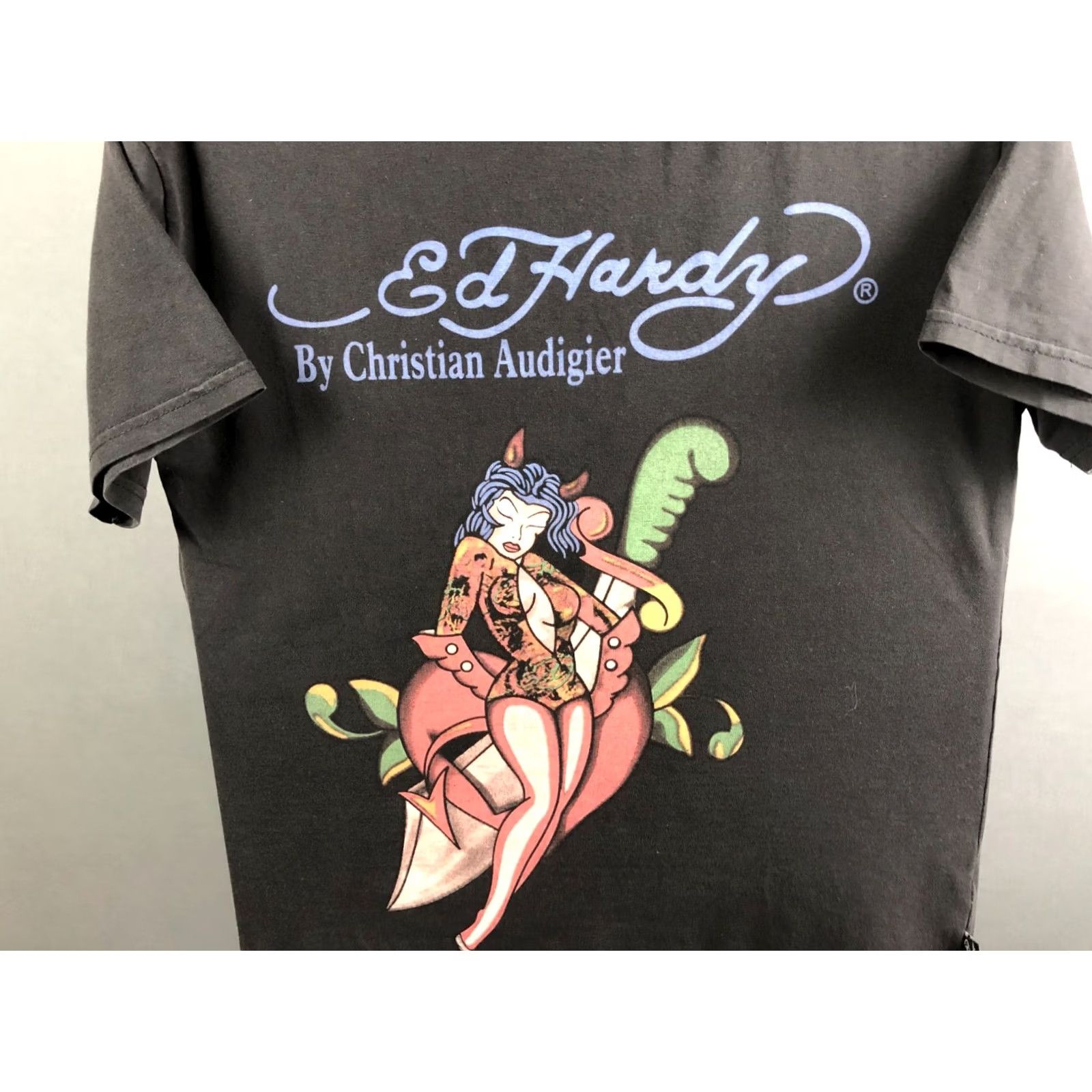 Ed Hardy Ed Hardy Womens Shirt Black Cotton Printed Size ONE SIZE - 6 Thumbnail