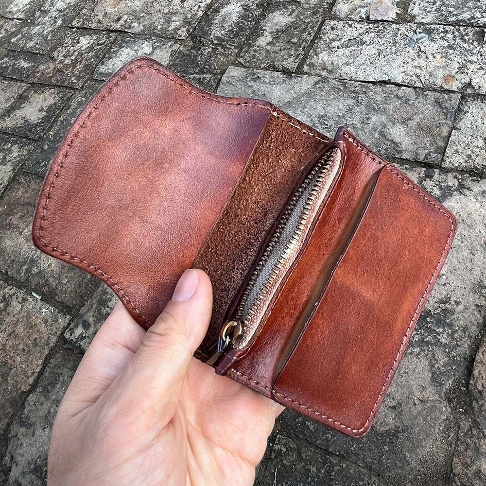 Japanese Brand × Leather × Vintage Card Holder Leather Wallet Size ONE SIZE - 2 Thumbnail