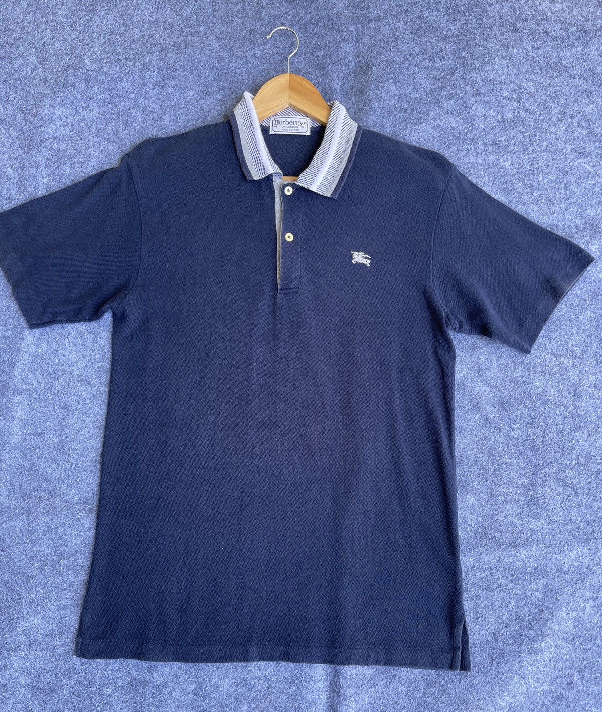 Burberry × Vintage Last Drop🔥Rare🔥Vintage BURBERRYS Polo Shirt Size US M / EU 48-50 / 2 - 11 Thumbnail