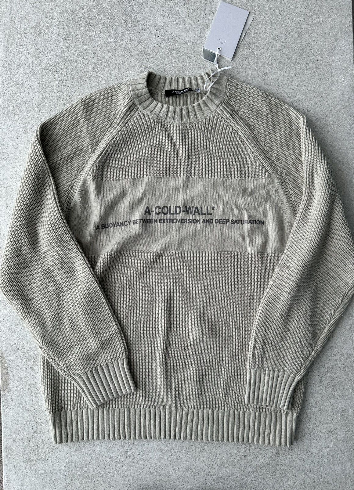 A-COLD-WALL* A-COLD-WALL* Sweater Grey Crew Neck Size US M / EU 48-50 / 2 - 1 Thumbnail