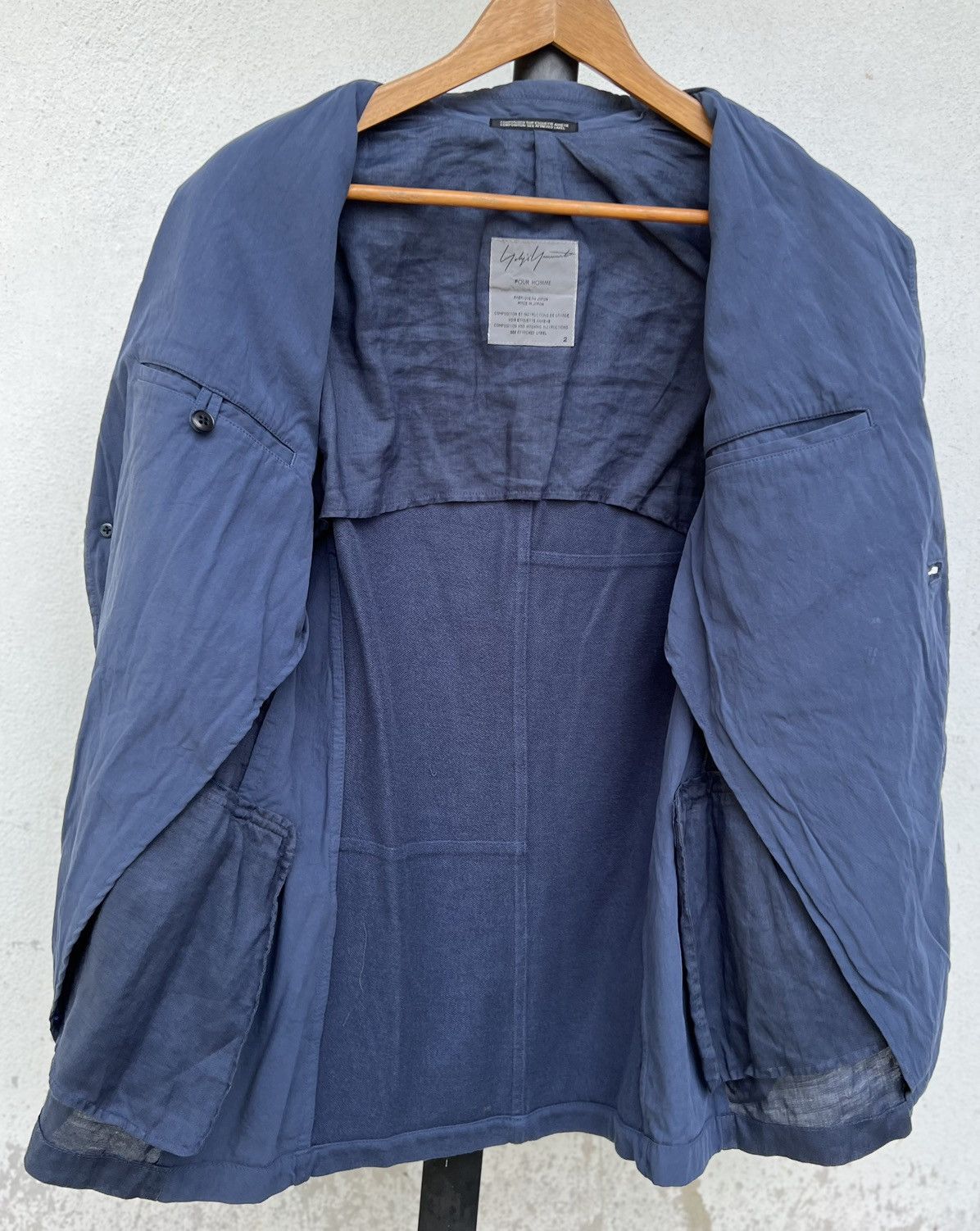 Yohji Yamamoto LIMITED EDITION Ramie blend light blazer by YOHJI YAMAMOTO Size US S / EU 44-46 / 1 - 7 Thumbnail