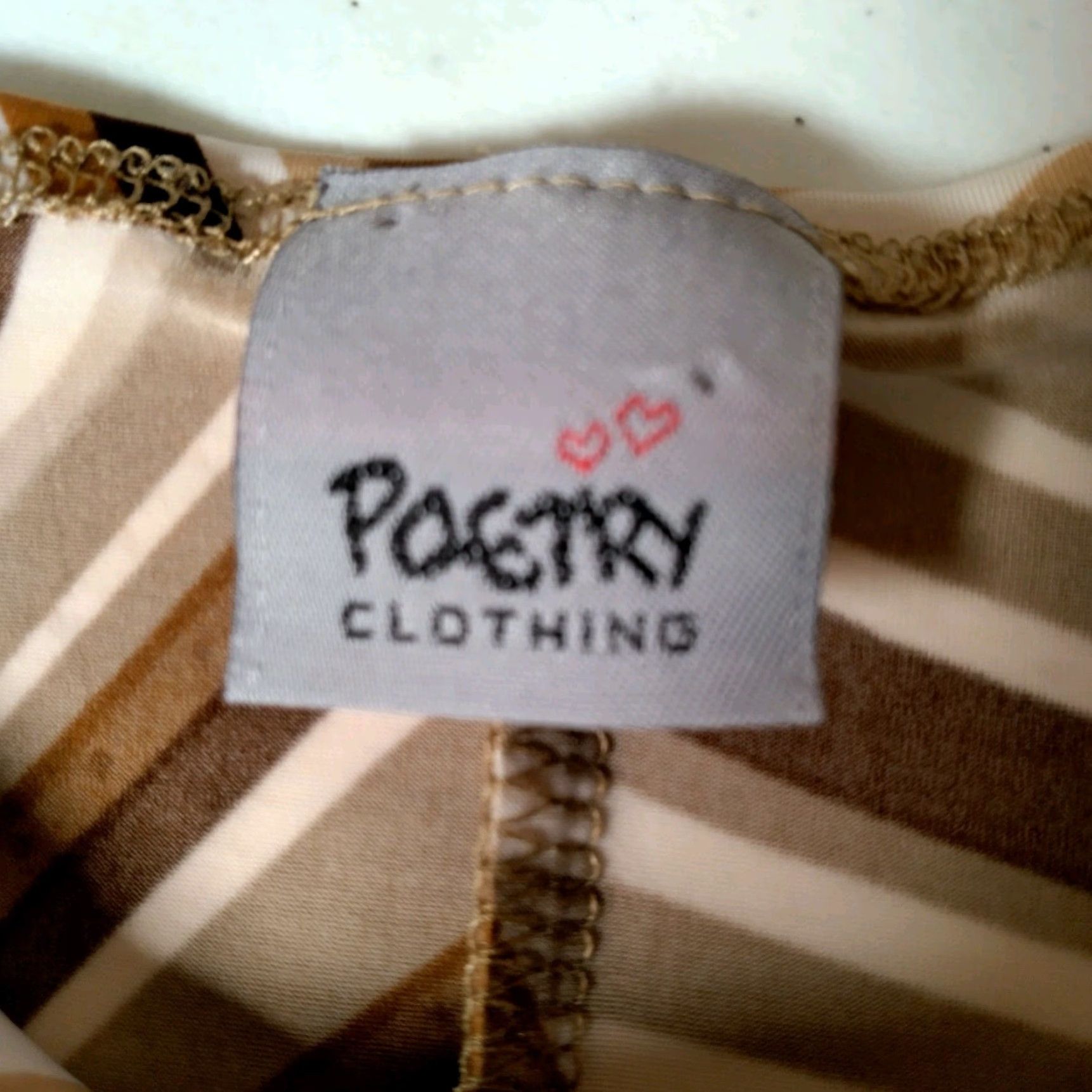 Vintage VINTAGE Poetry Clothing Sleeveless Top Shirt Junior Small Brown Geometric Stretch Cowl Neck Pullovers Casual USA Made Womens Ladies Size S / US 4 / IT 40 - 3 Thumbnail