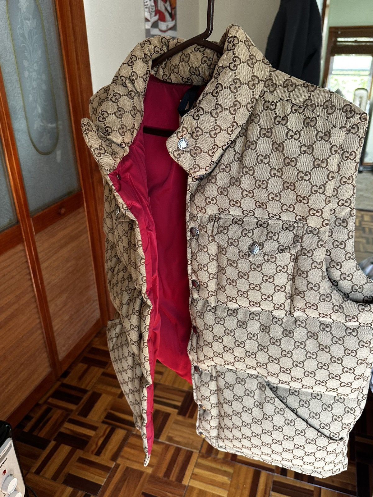 Gucci × The North Face Gucci x The North Face GG Monogram Down Vest Beige Size US M / EU 48-50 / 2 - 11 Thumbnail