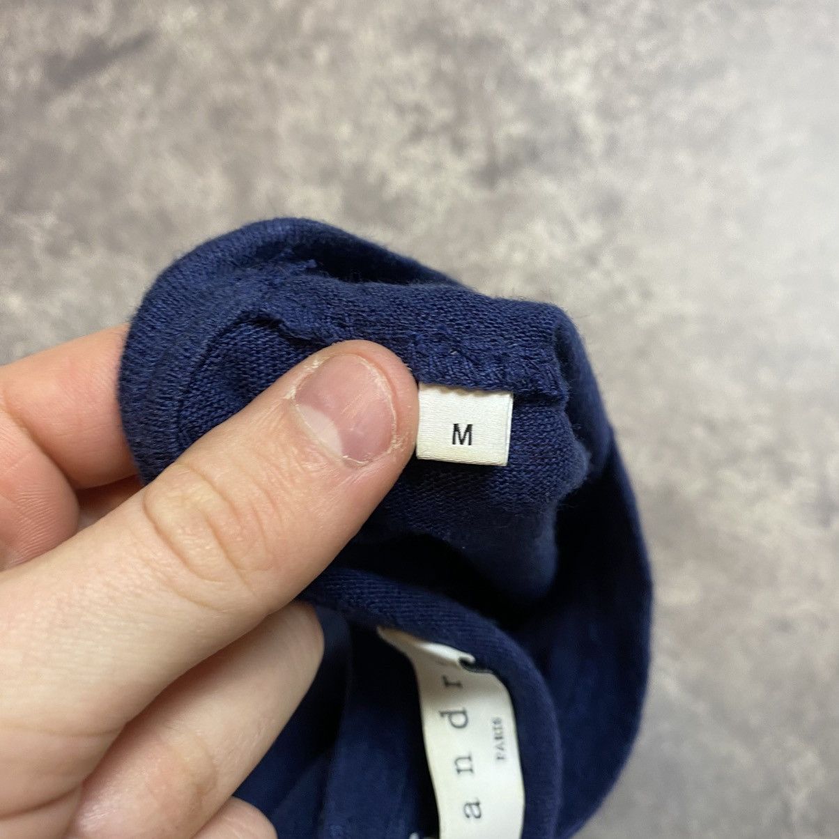 Sandro Men’s Sandro Paris Linen Basic luxury Designer tee Size US M / EU 48-50 / 2 - 9 Thumbnail