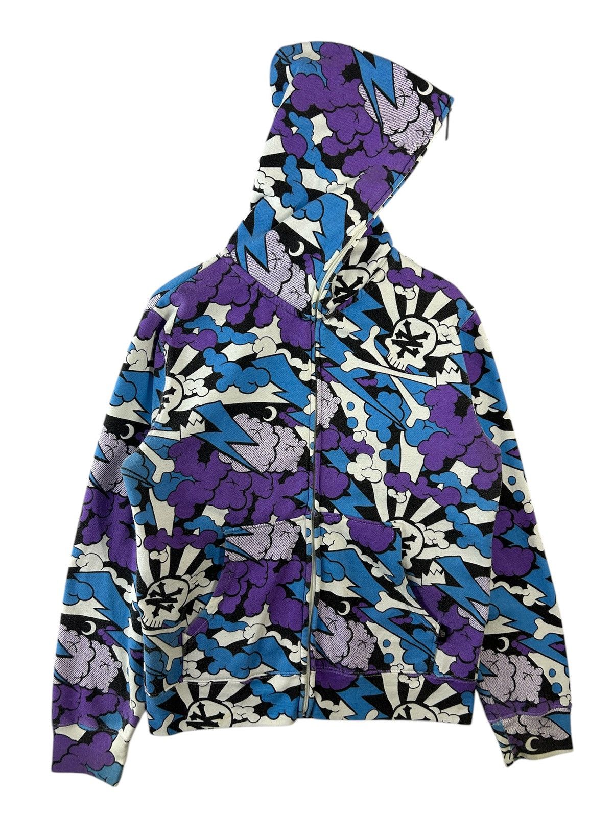 Vintage × Zoo York Rare🔥 Zoo York Fullzipper Hoodie Fullprint Bape shark style Size US L / EU 52-54 / 3 - 2 Thumbnail
