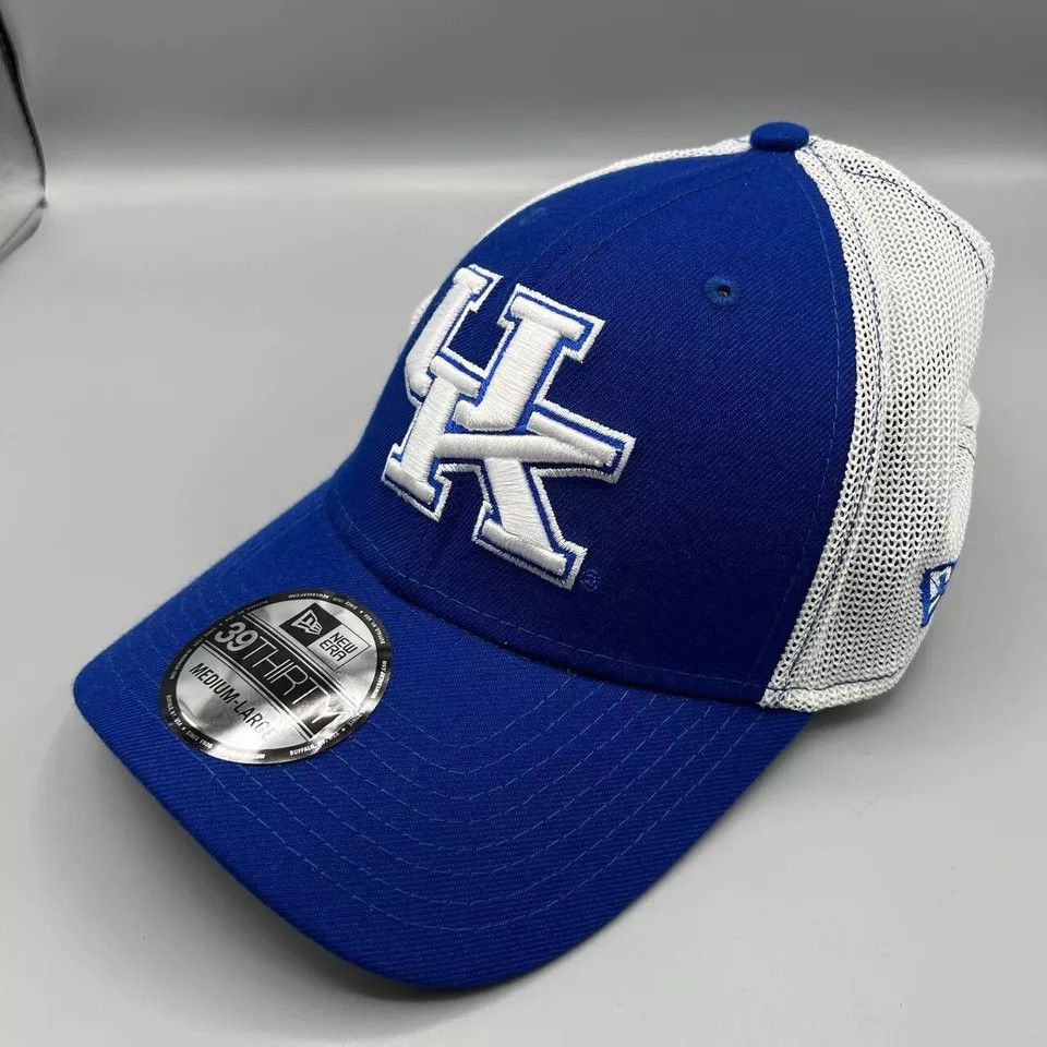 New Era Kentucky Wildcats Trucker Hat Men M-L Stretch Fitted Cap New Size ONE SIZE - 2 Thumbnail