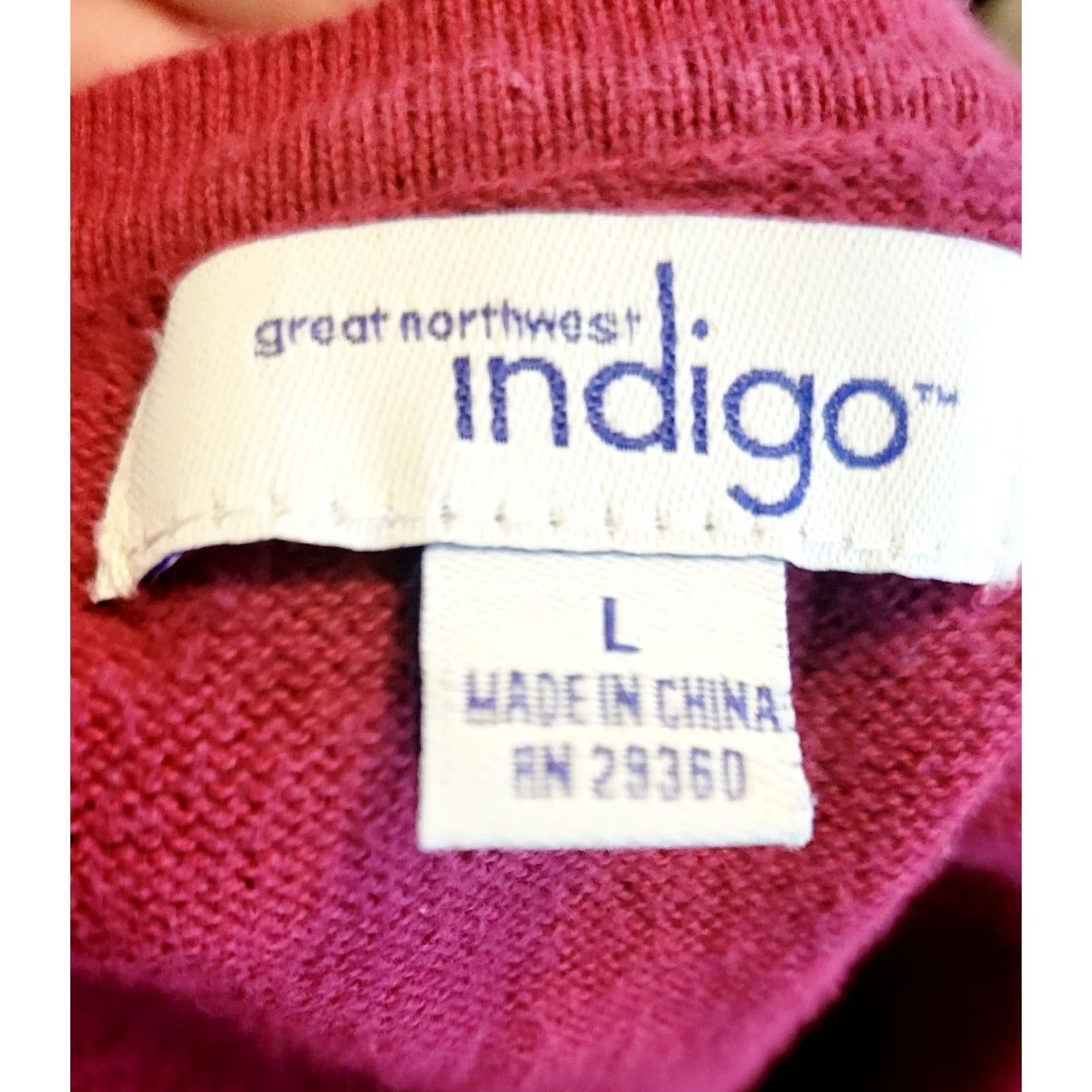Greats Great Northwest Indigo Striped Lightweight Sweater L Pink Black Womens Pullover Regular Long Sleeve Round Neck Casual"} Size L / US 10 / IT 46 - 4 Thumbnail