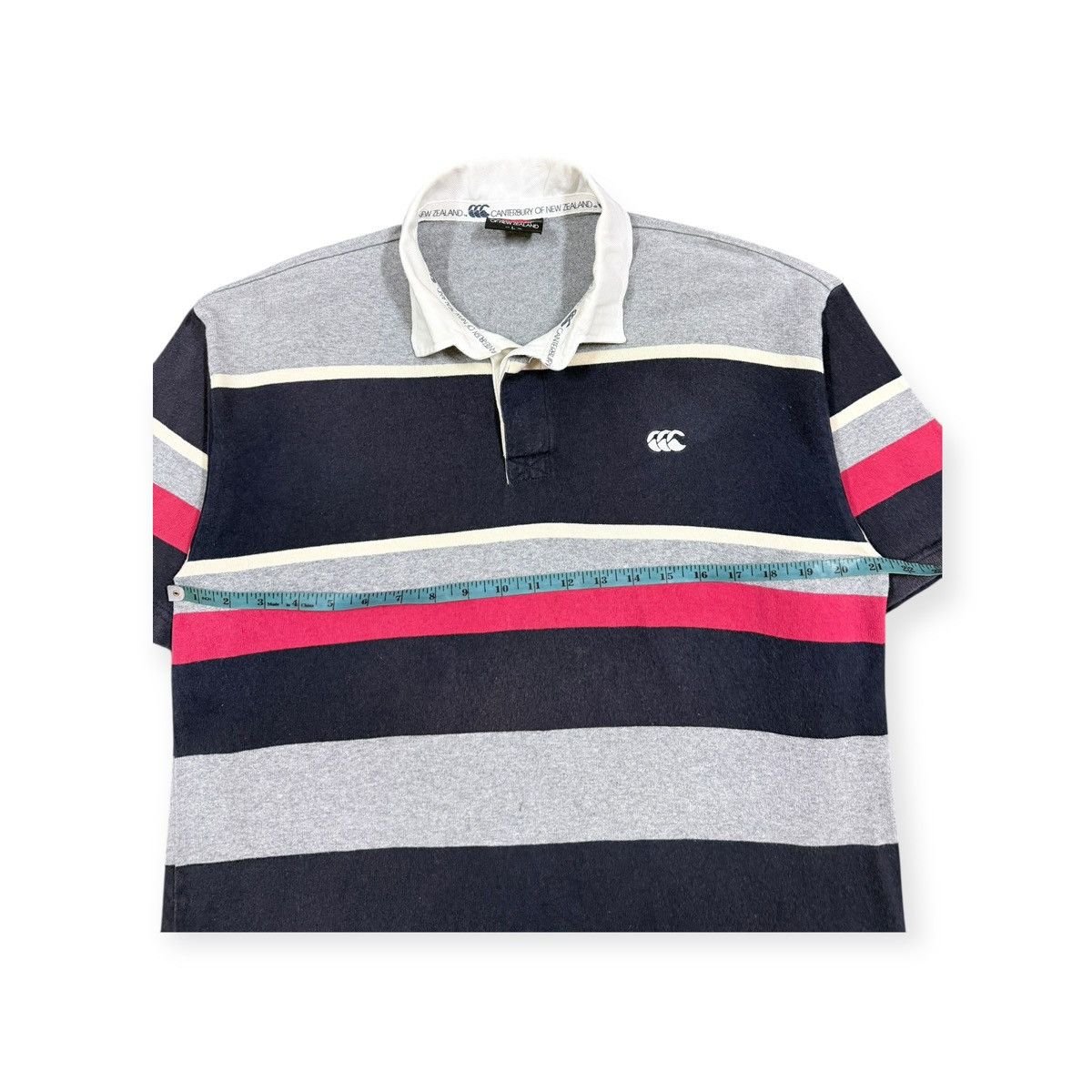Canterbury of New Zealand Vtg 🔥Canterburry Of New Zealand Polo Rugby Striped Size US L / EU 52-54 / 3 - 7 Thumbnail