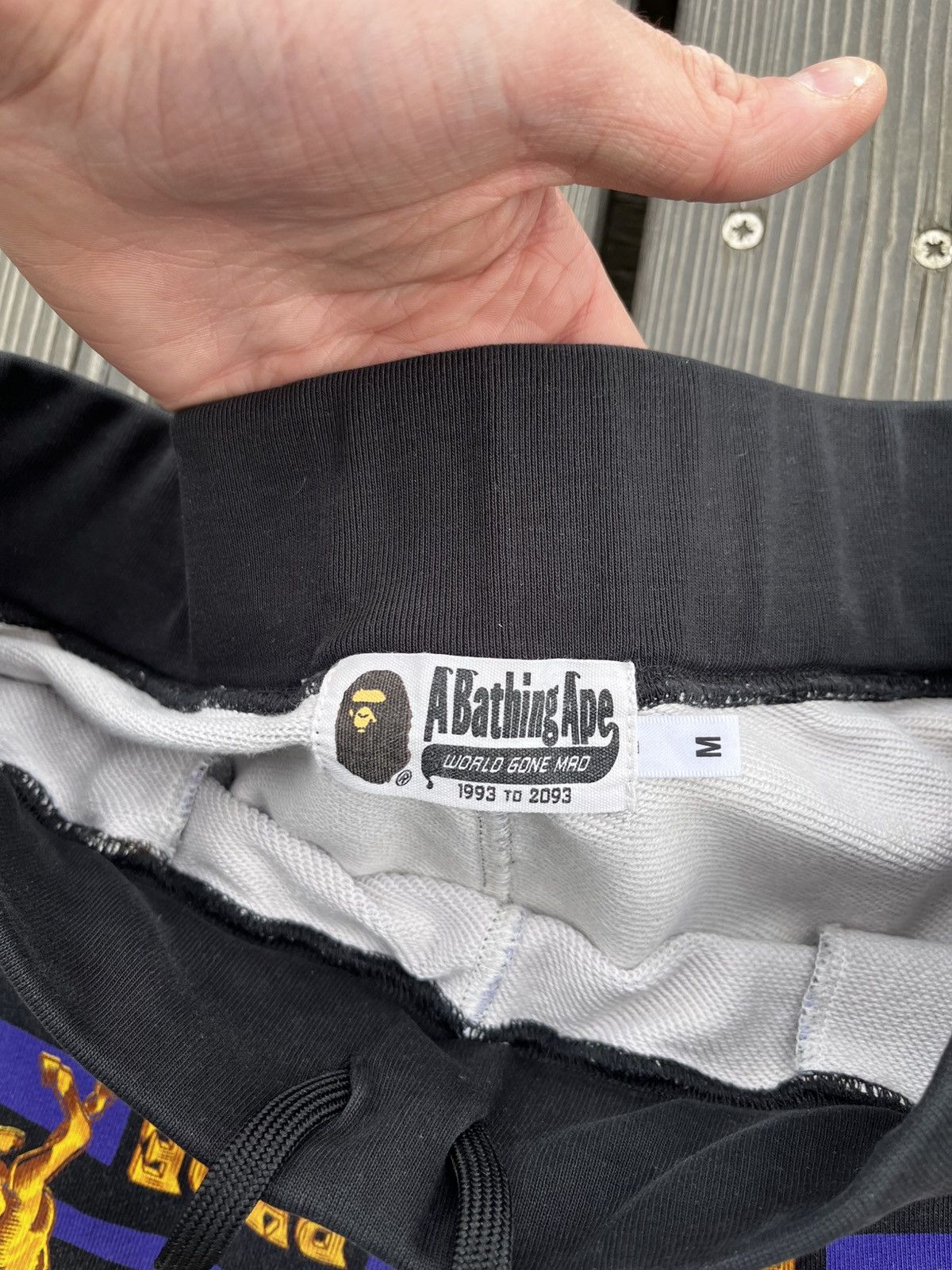 Bape RARE🔥Bape Double Ape Head Sweat Shorts A Batching Ape Y2K Size US 32 / EU 48 - 7 Thumbnail