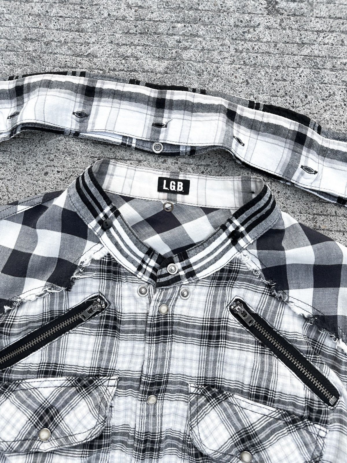 If Six Was Nine × Japanese Brand × Le Grande Bleu (L.G.B.) L.G.B. If Six Was Nine Grunge Shirts Size US S / EU 44-46 / 1 - 9 Thumbnail