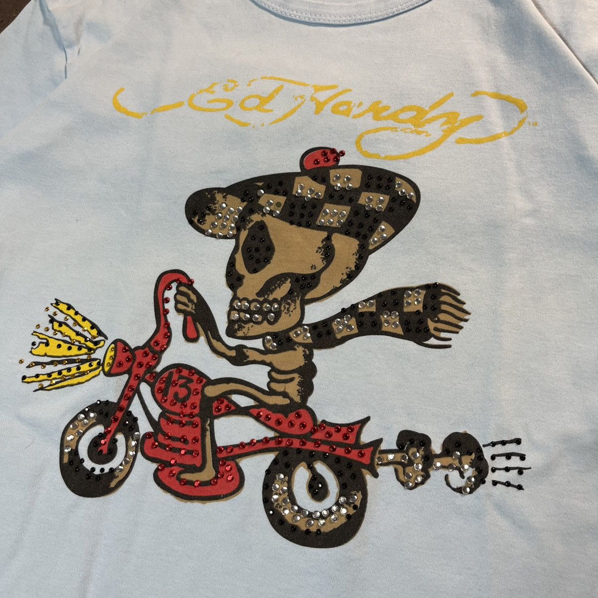 Ed Hardy Vintage Y2K Ed Hardy Skull Drip Big Logo Tshirt Tee Size US M / EU 48-50 / 2 - 5 Thumbnail
