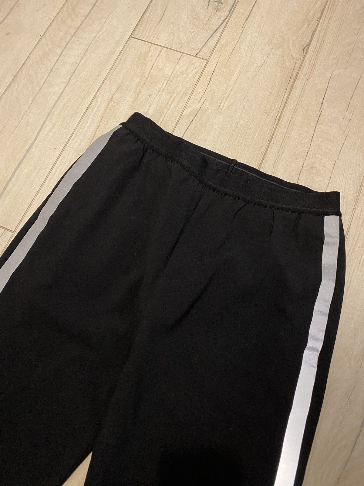 Helmut Lang Helmut Lang Reflective Stripes Black Wool Track Pants Size US 30 / EU 46 - 5 Thumbnail