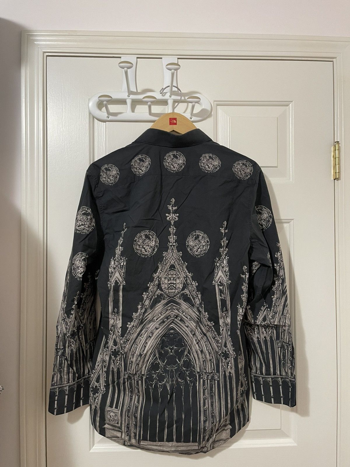 Dolce & Gabbana Dolce & Gabbana Gold All Over Print Cathedral Button Up Size US M / EU 48-50 / 2 - 2 Thumbnail