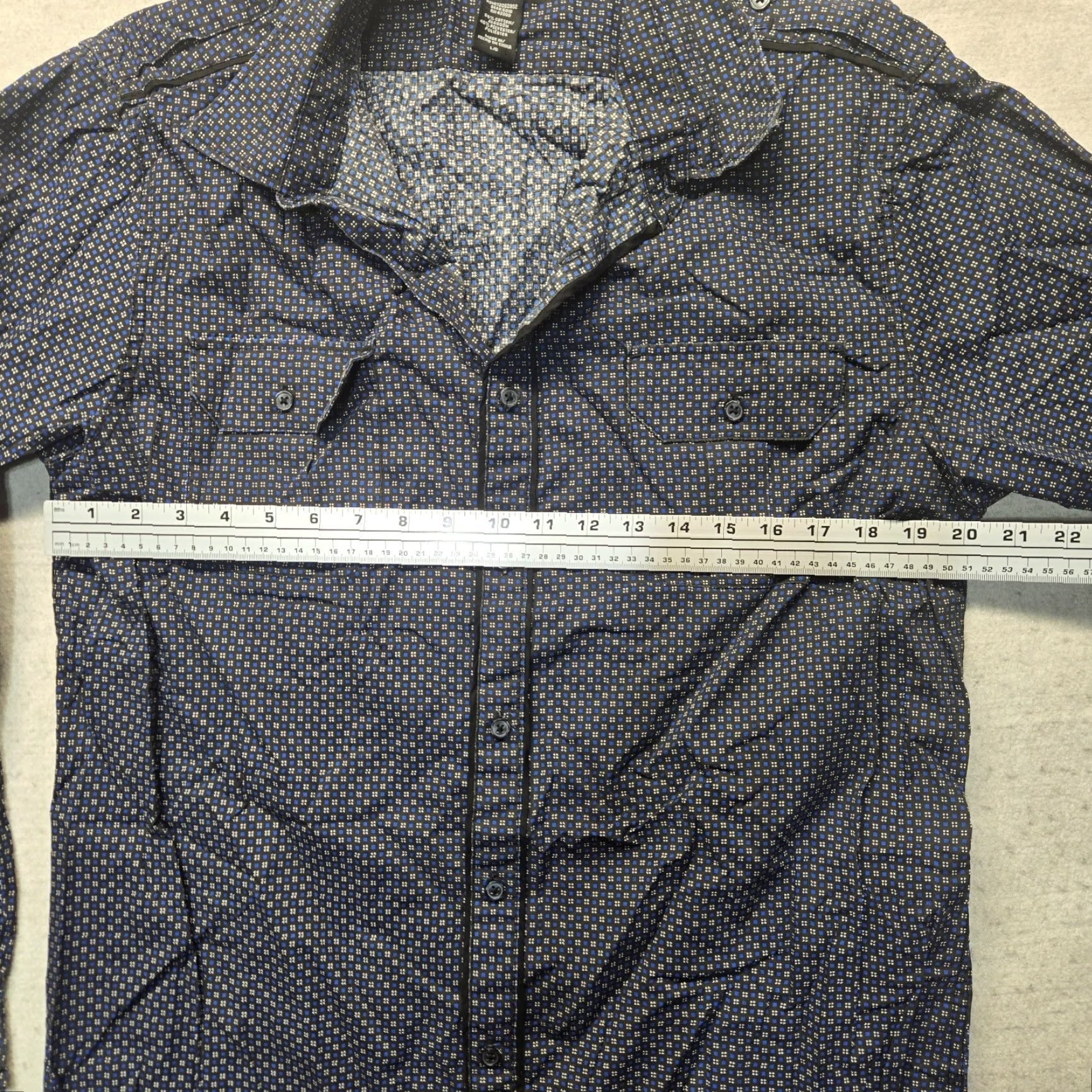 Vintage VINTAGE Structure Shirt Mens Size L Black Long Sleeve Button-Up with Pockets Size US L / EU 52-54 / 3 - 4 Thumbnail