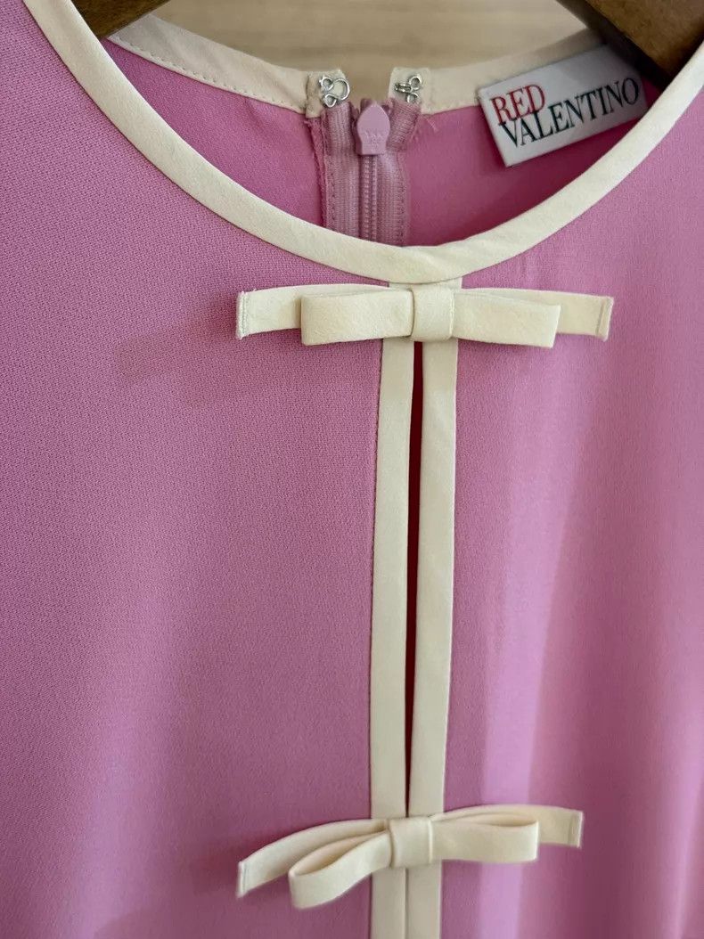 Valentino Valentino Pink bow dress Size XS / US 0-2 / IT 36-38 - 3 Thumbnail