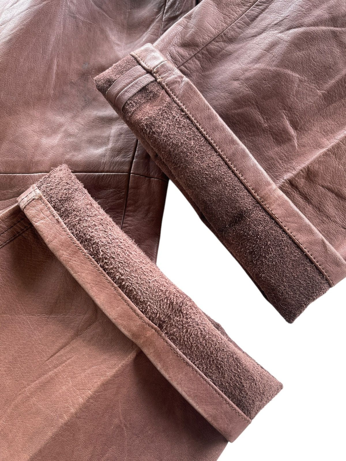 Comme des Garcons Homme 90s CDG Homme Cowhide Dirty Pants Size US 27 - 6 Thumbnail