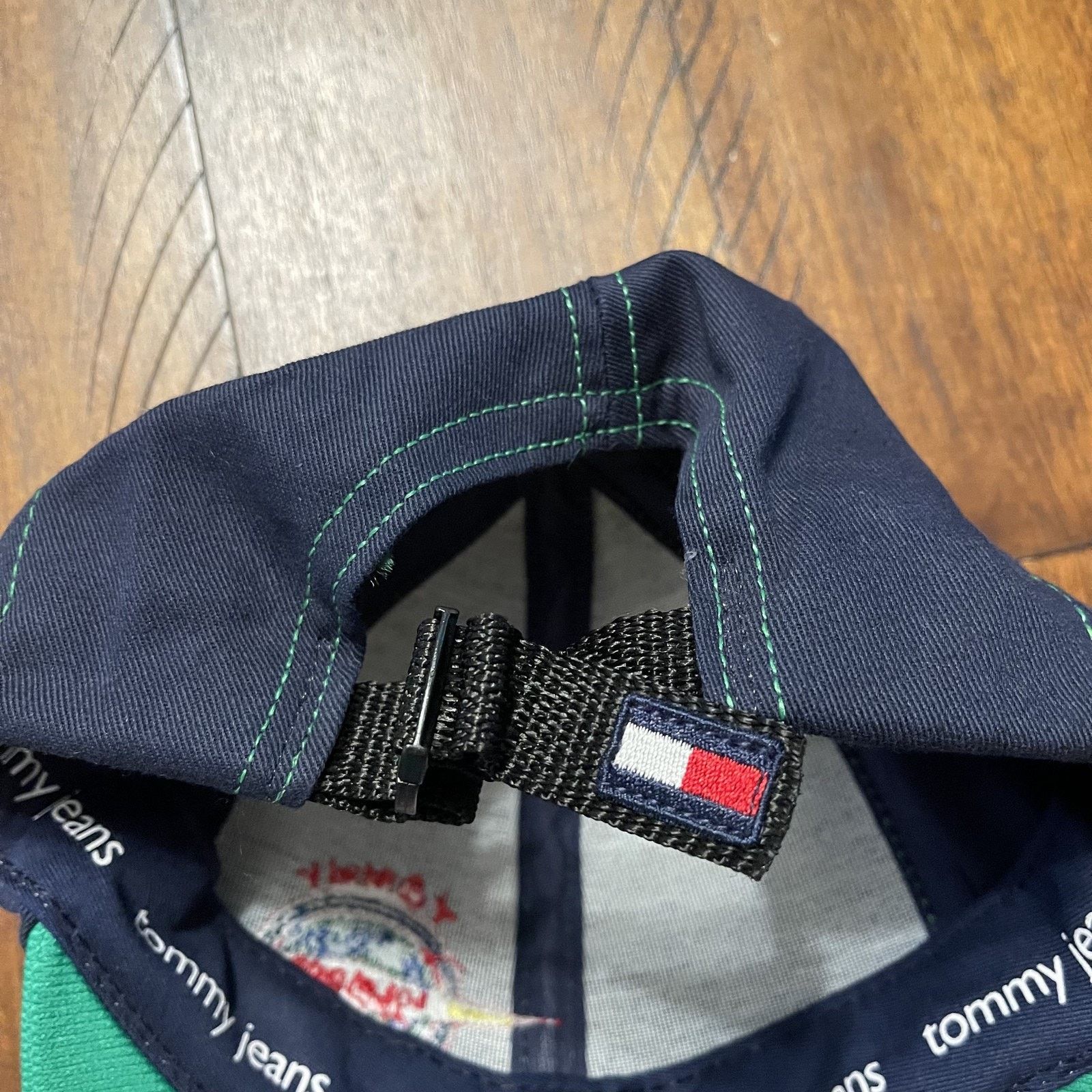 Tommy Hilfiger Tommy Hilfiger Hat Cap Strap Back Embroidered Globe Jeans Size ONE SIZE - 5 Thumbnail
