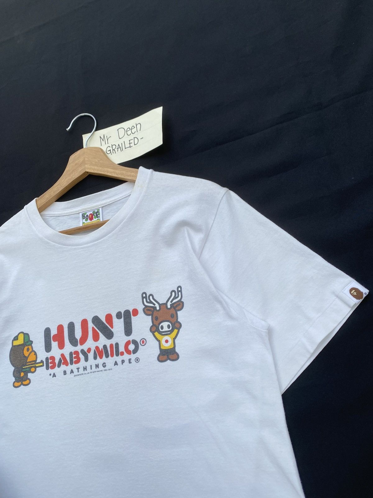 Bape Rare BAPE SS2010 Hunt Baby Milo Tshirt Size US M / EU 48-50 / 2 - 15 Thumbnail