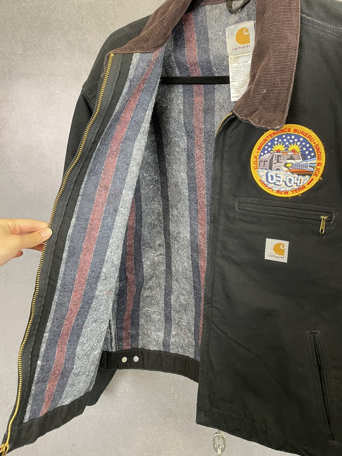 Carhartt Black carhartt blanket lined Detroit jacket size L Size US M / EU 48-50 / 2 - 5 Thumbnail