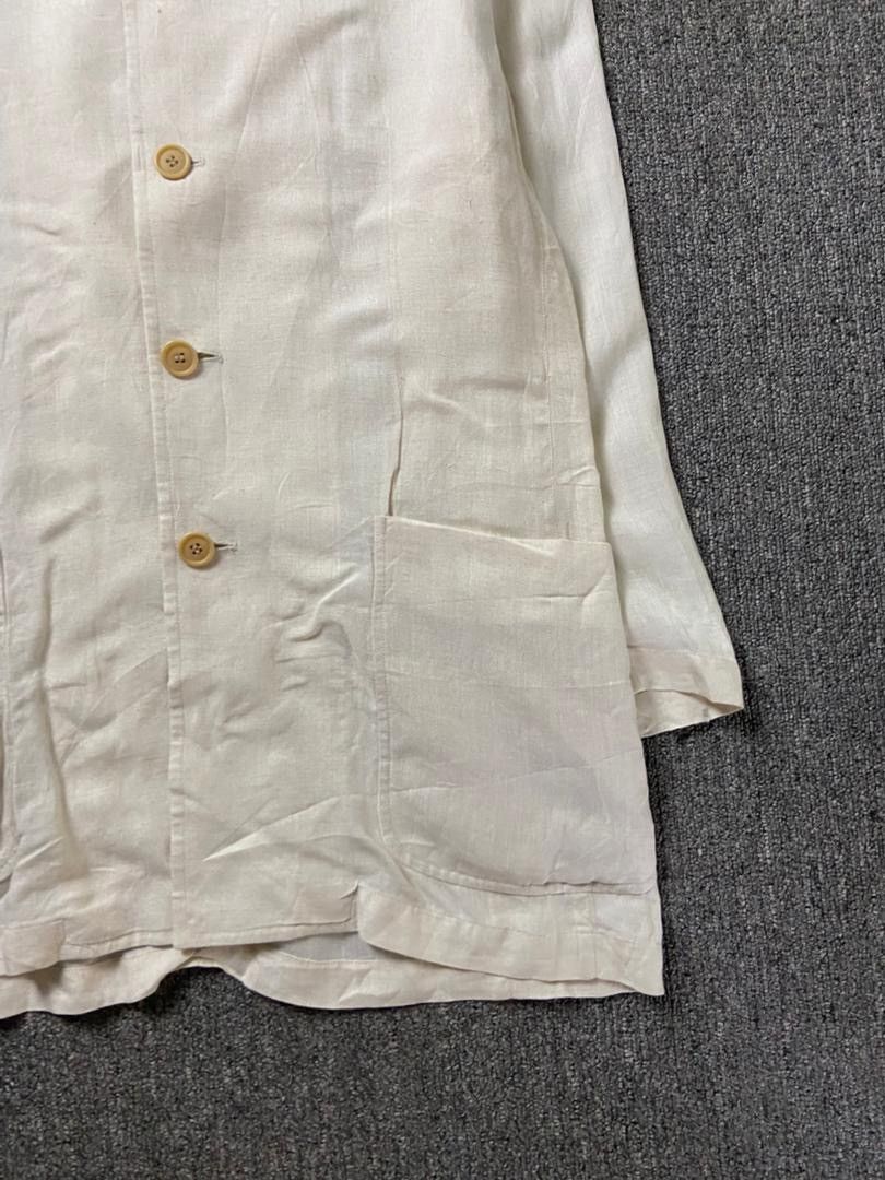 Japanese Brand Maurizio Baldassari Milano Linen Buttoned Jacket (204) Size US S / EU 44-46 / 1 - 7 Thumbnail