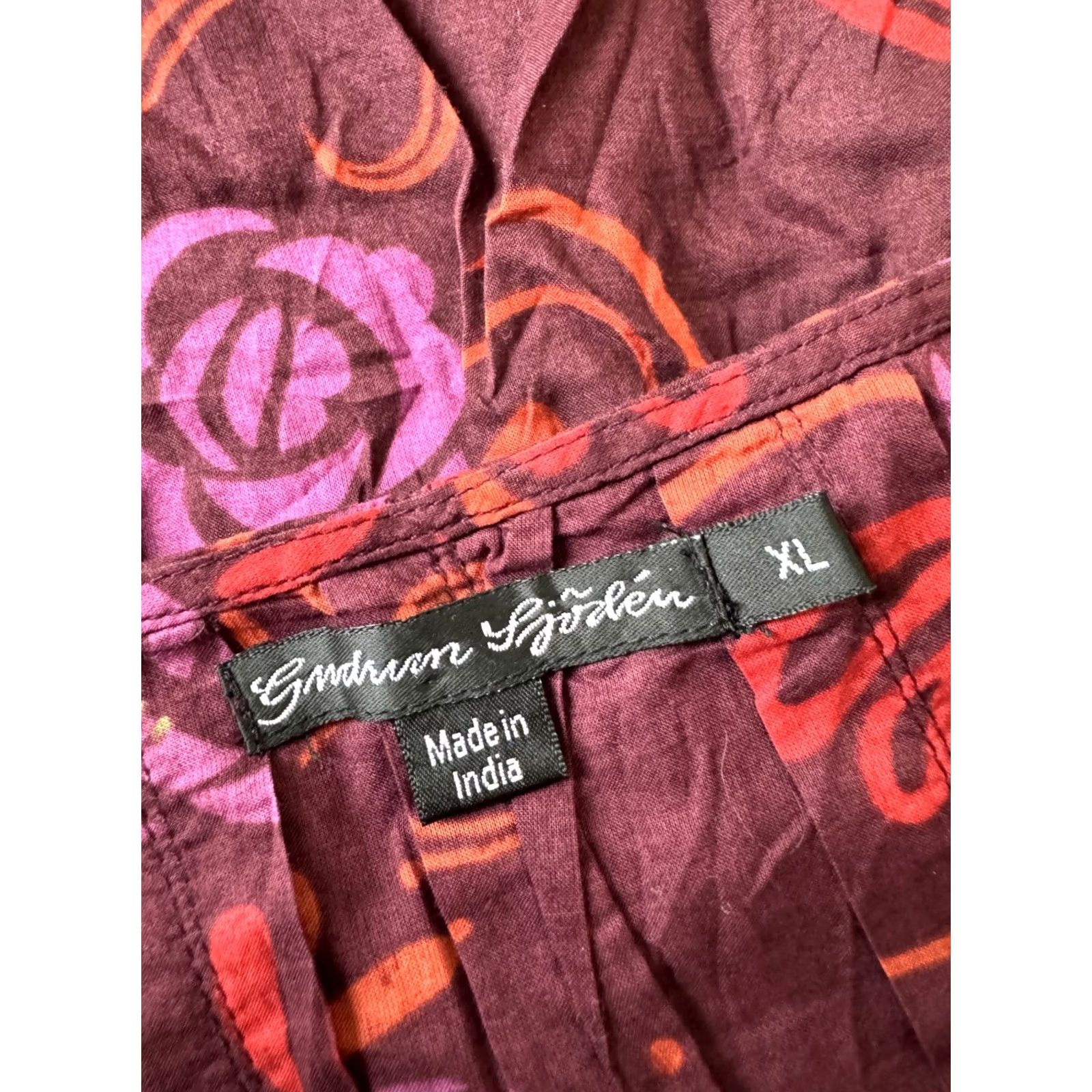 Vintage Gudrun Sjoden Blouse Tunic Shirt XL Womens Multicoloured Long Sleeve Size XL / US 12-14 / IT 48-50 - 6 Thumbnail