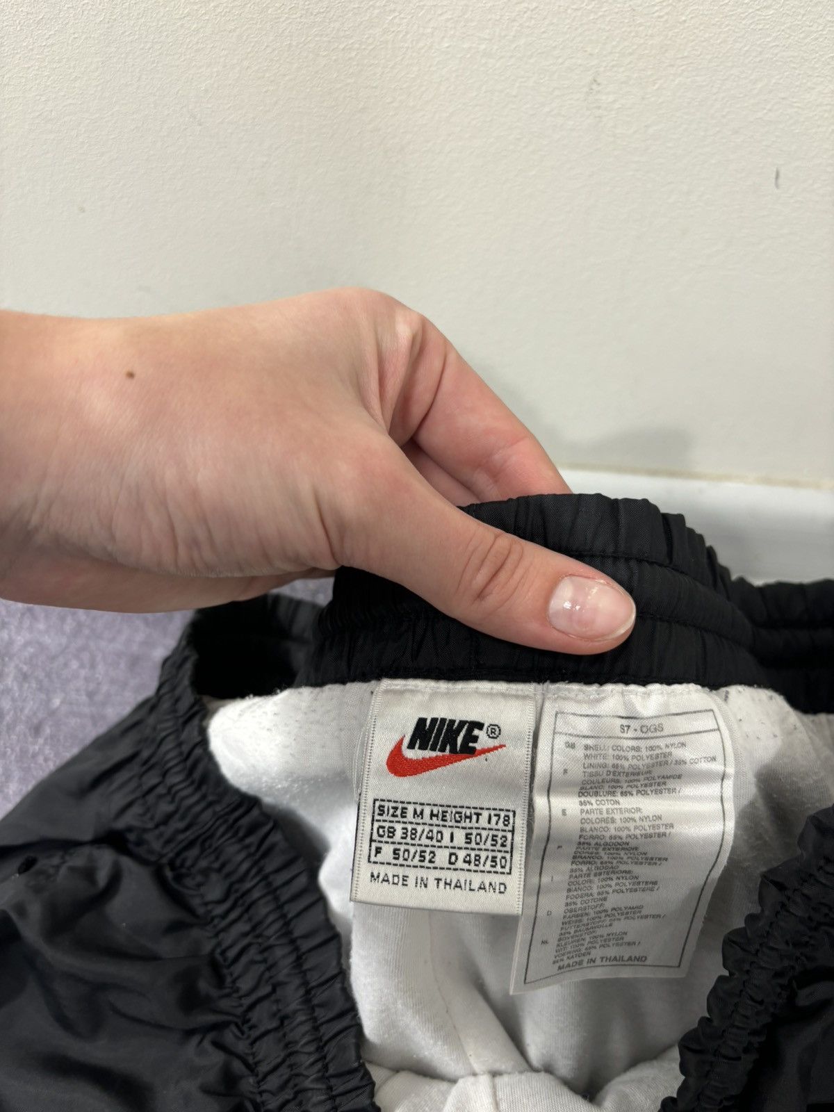 Nike Vintage 90s Nike Y2K Double Swoosh Hype Nylon Track Pants Size US 32 / EU 48 - 12 Thumbnail