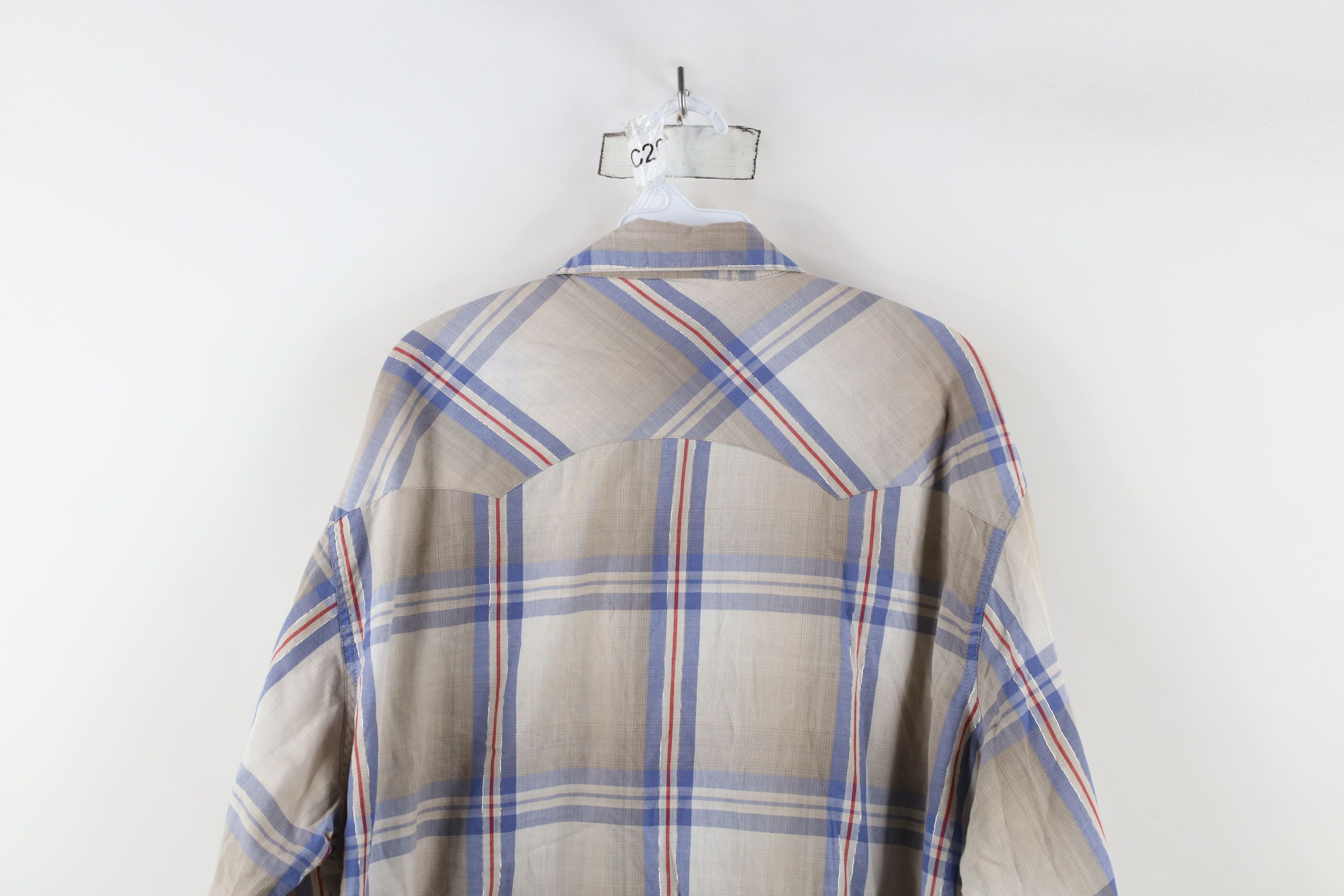 Vintage × Wrangler Vintage 90s Wrangler Western Rodeo Cowboy Button Shirt Size US XXL / EU 58 / 5 - 11 Thumbnail