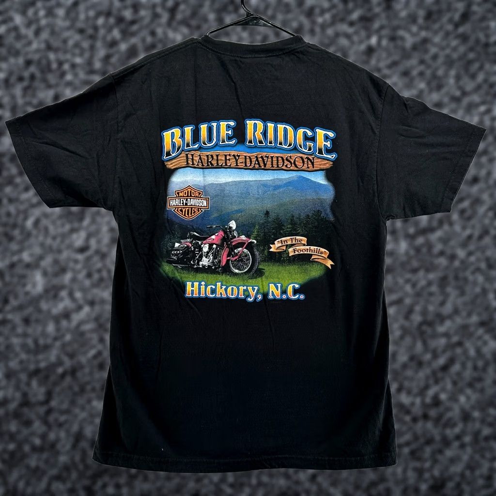 Harley Davidson Harley-Davidson T-Shirt Black Mens Large Crew Neck Pullover Shirt Cotton Short Sleeve Motorcycle Easy Care Regular Fit Regular USA Vintage: No Size US L / EU 52-54 / 3 - 1 Thumbnail