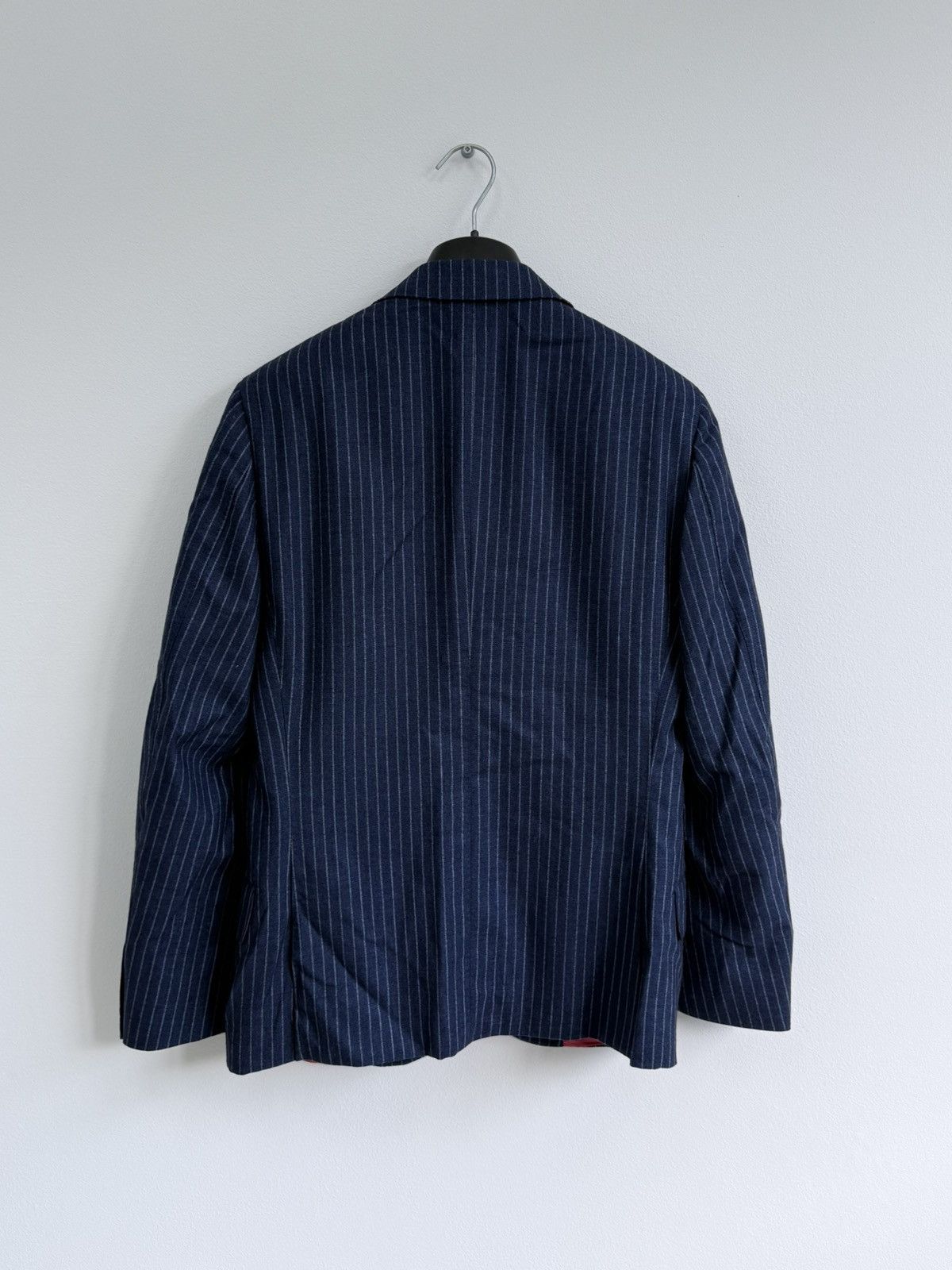 Suitsupply Suitsupply Navy Striped Wool Silk 2 Piece Suit Size 46 Size 36R - 6 Thumbnail